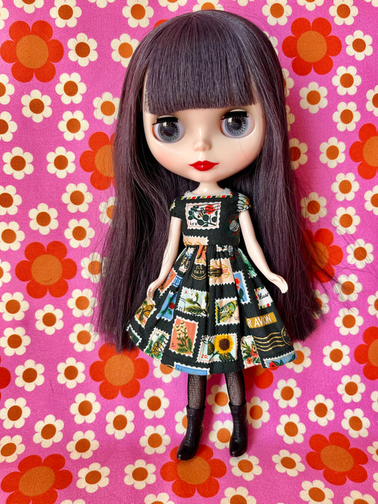 Summer Cap Sleeve Dress for Blythe Doll