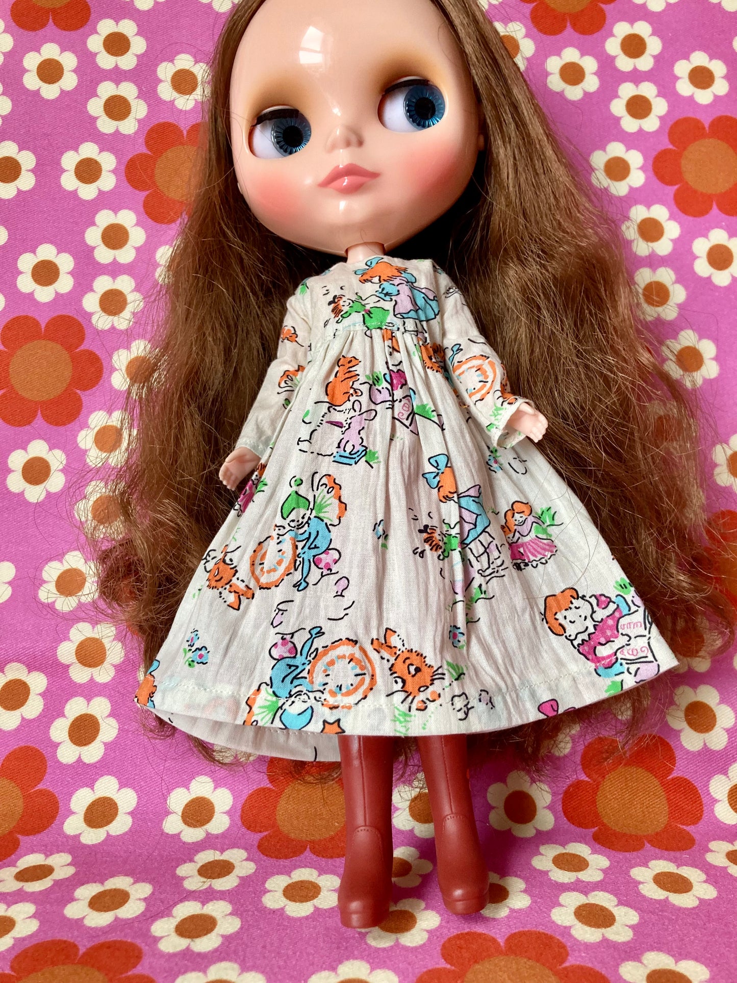 Dolly Summer Sale Long Sleeve dress for Blythe Doll