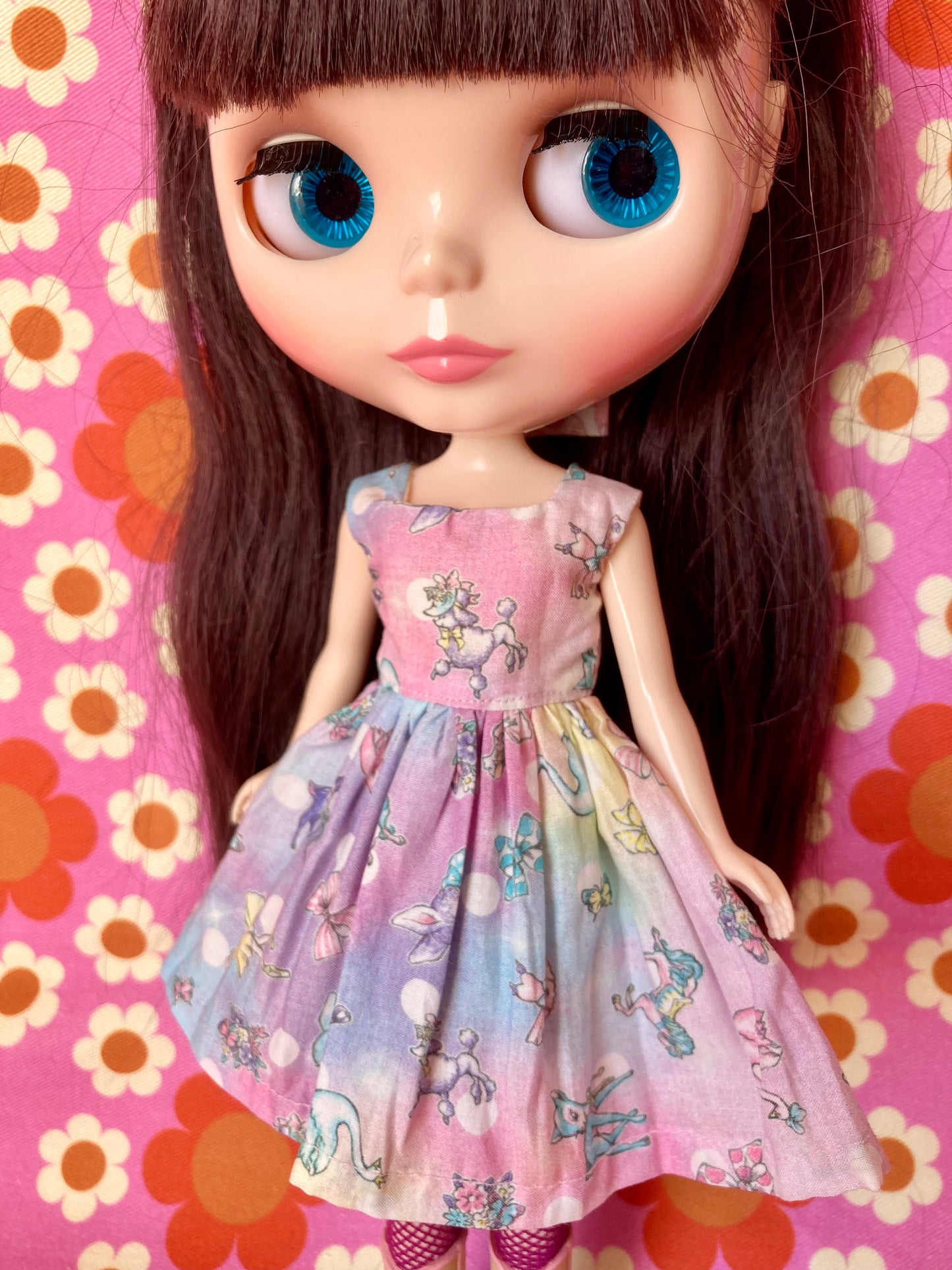 Joli Fleur Poodle Dress for Blythe Doll