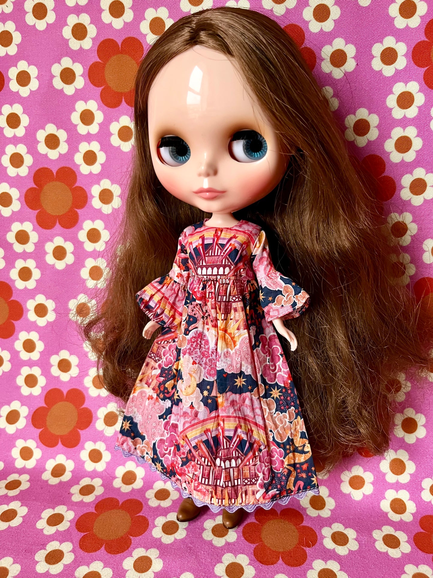 Liberty Magical Mystery Tour Rainbow Psychedelic Dress