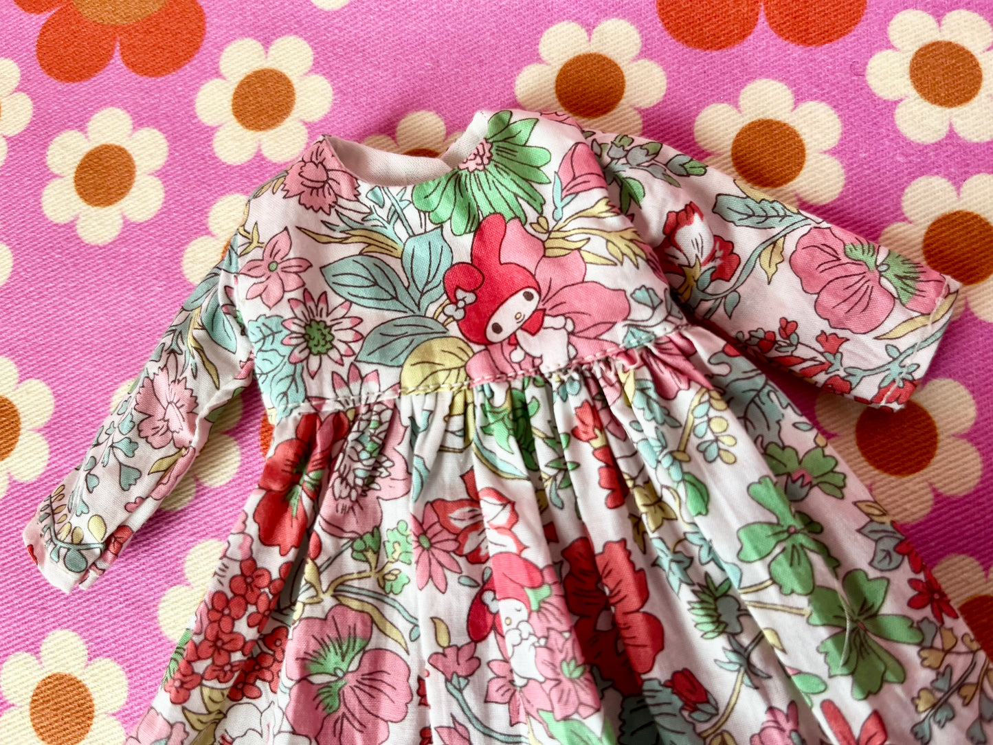Red My Melody Sanrio Liberty Limited Edition Dress for Blythe Doll