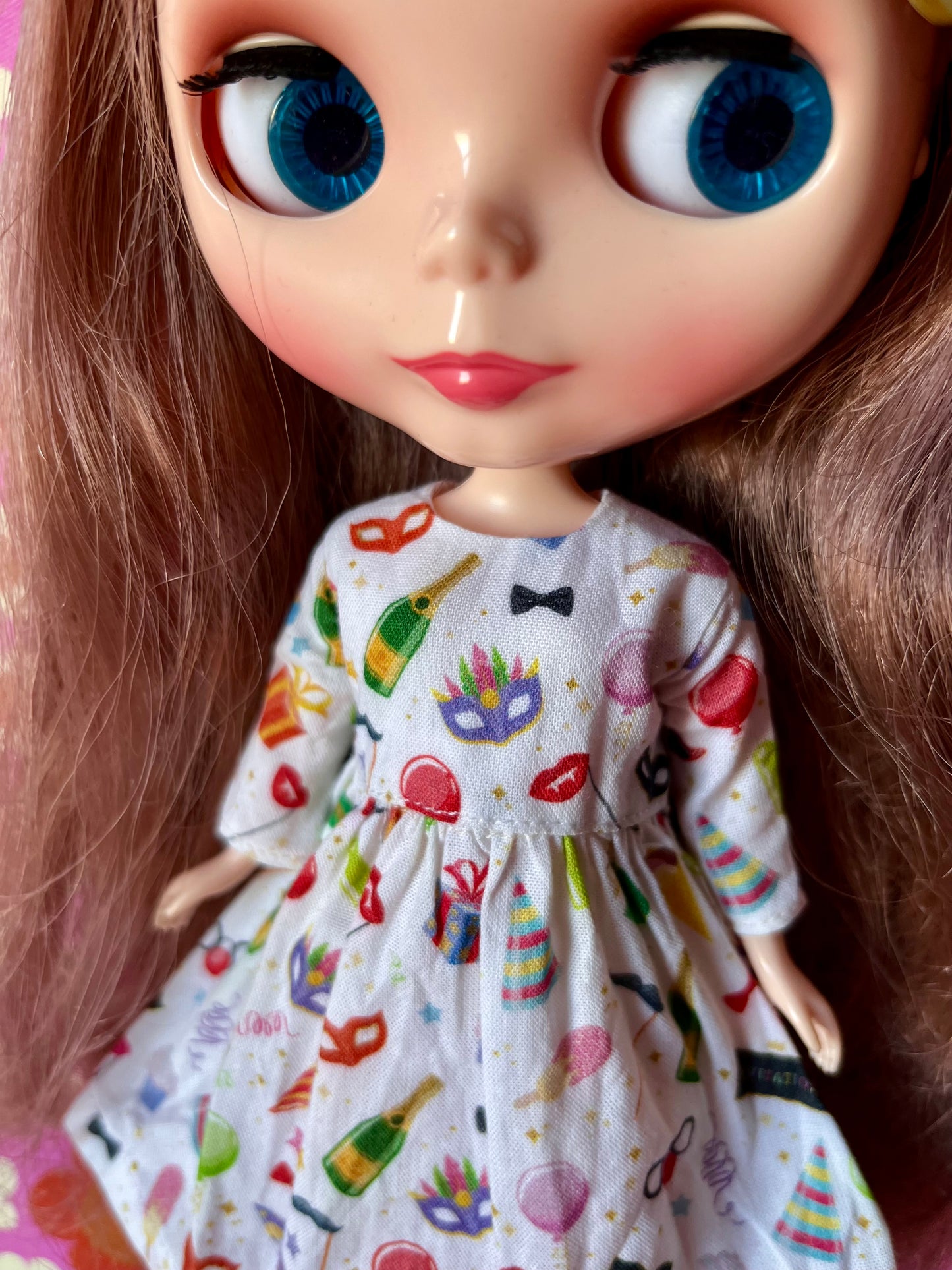 Party Time Long Sleeve Dress for Blythe Doll