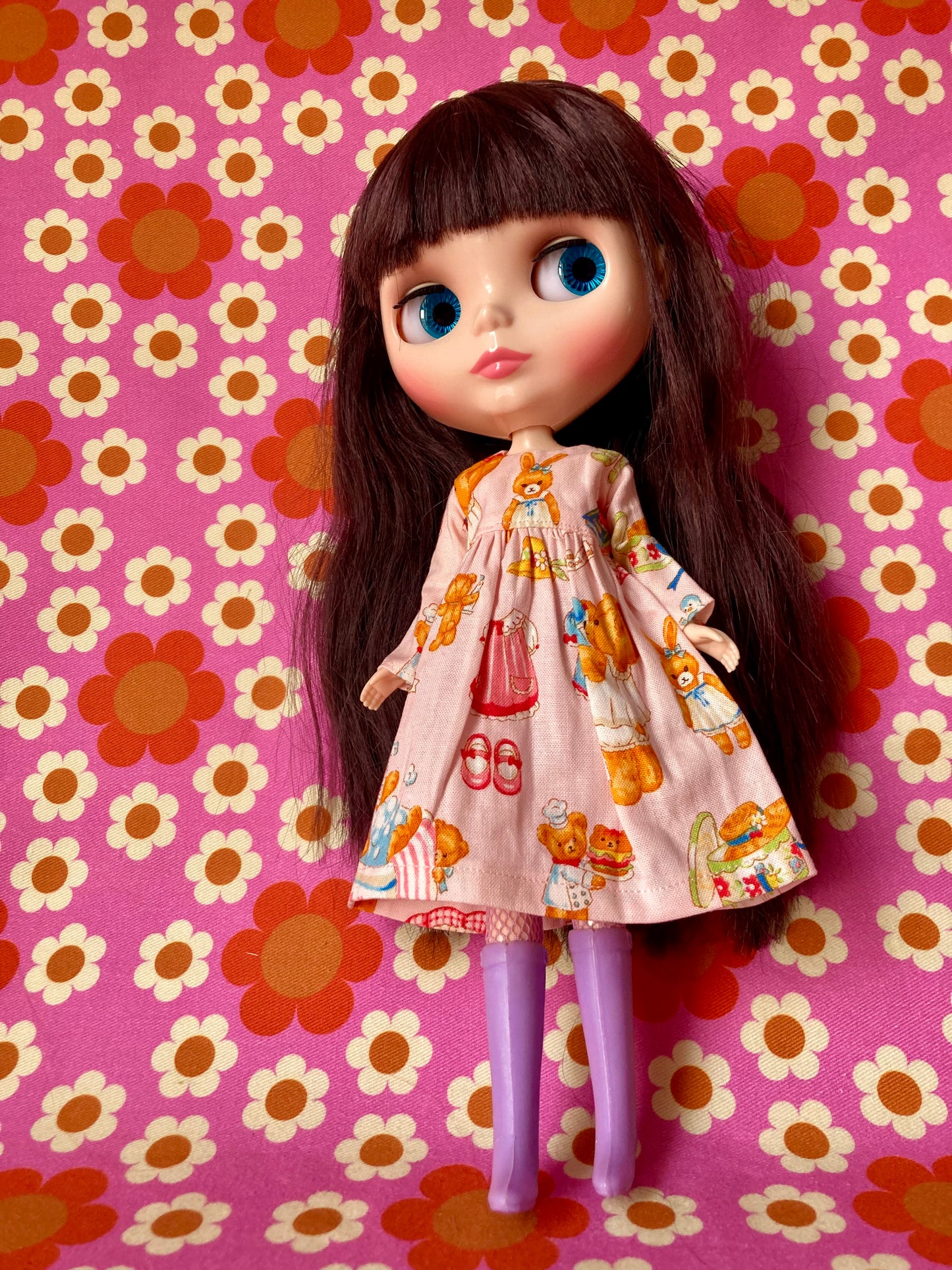 Pink Bunny Dress for Blythe Doll