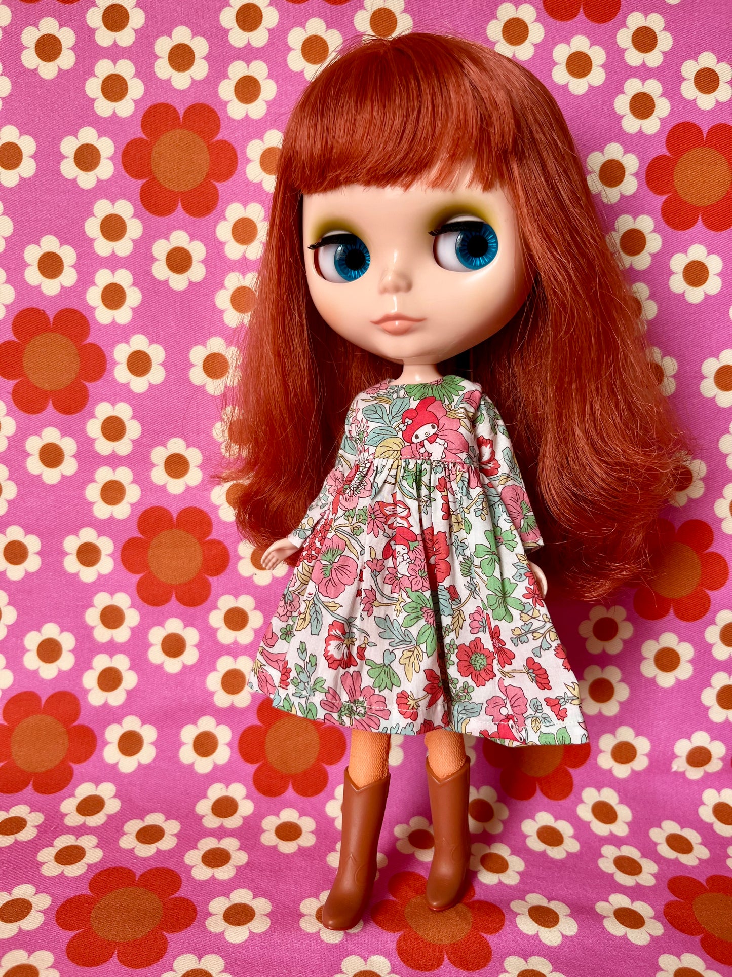 Red My Melody Sanrio Liberty Limited Edition Dress for Blythe Doll