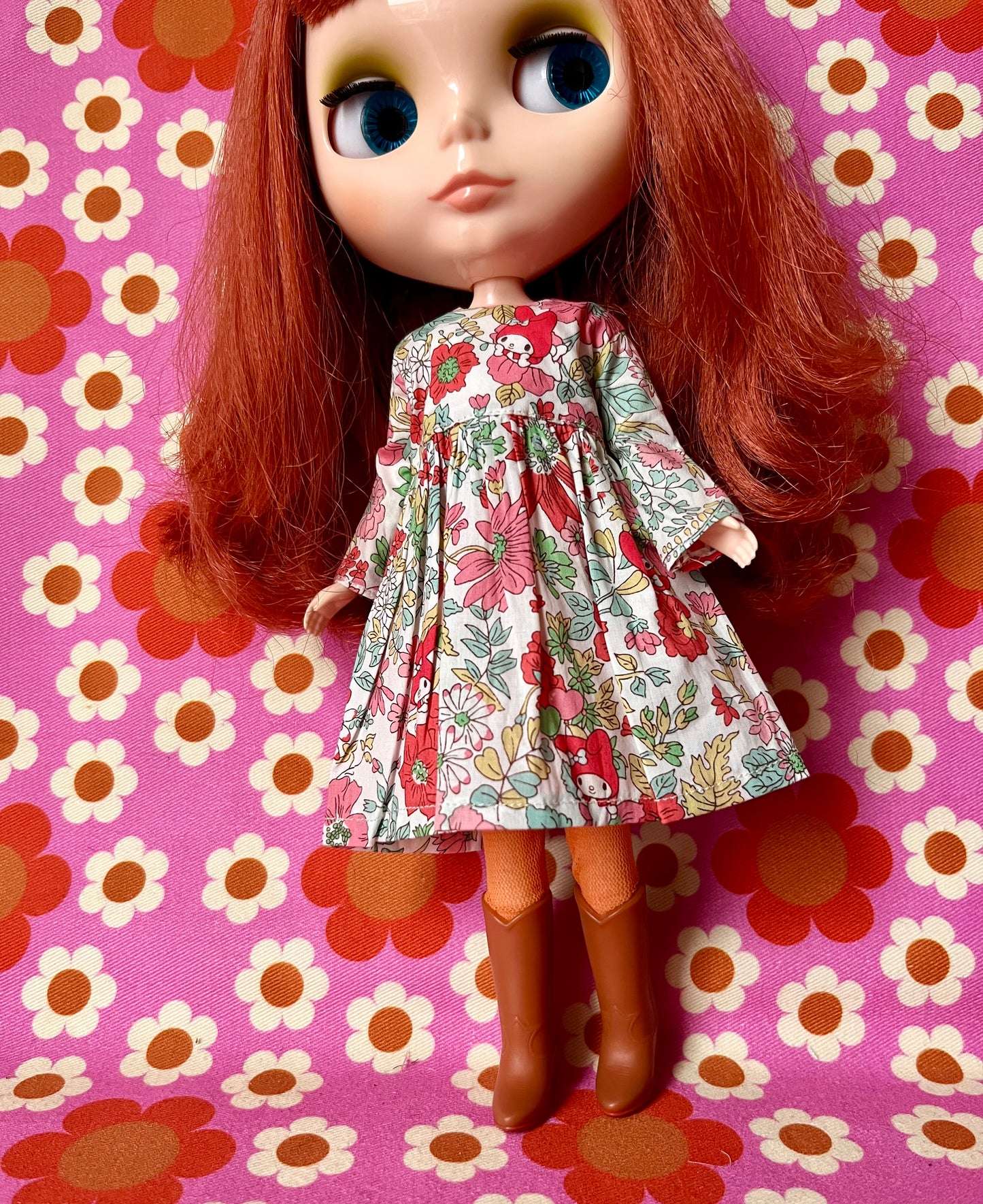 Red My Melody Sanrio Liberty Limited Edition Dress for Blythe Doll
