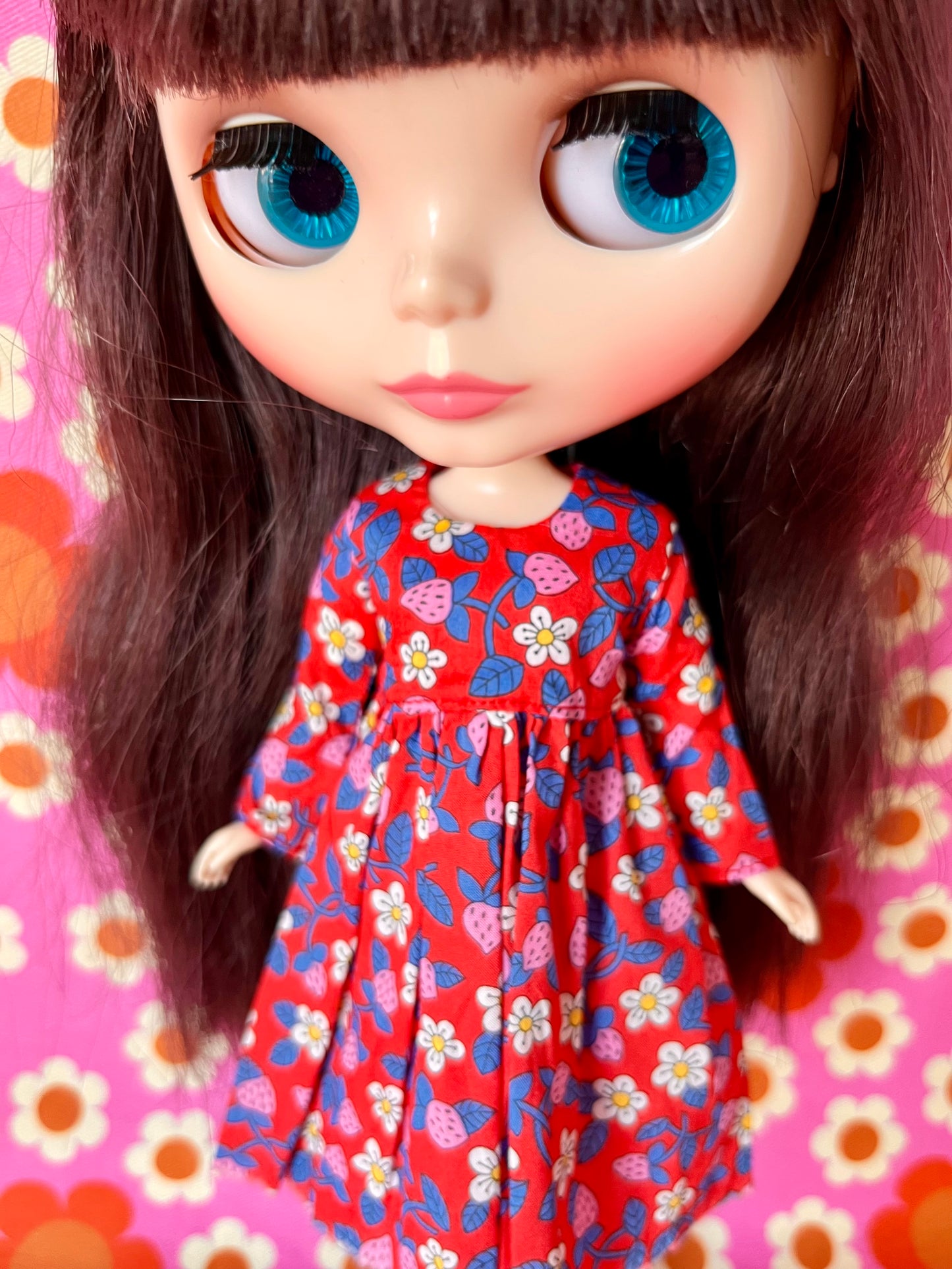 Liberty Long Sleeve Dress for Blythe Doll