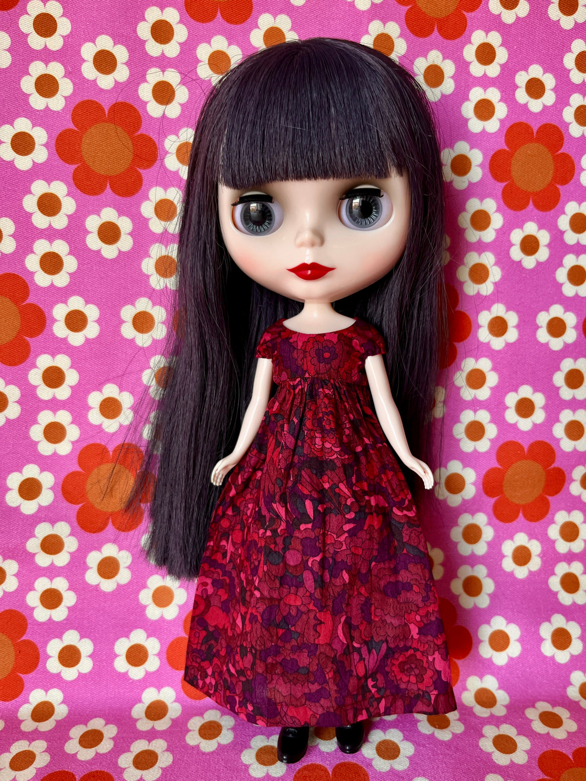 Goth Austen Liberty Regency Dress for Blythe Doll Blood Curdling