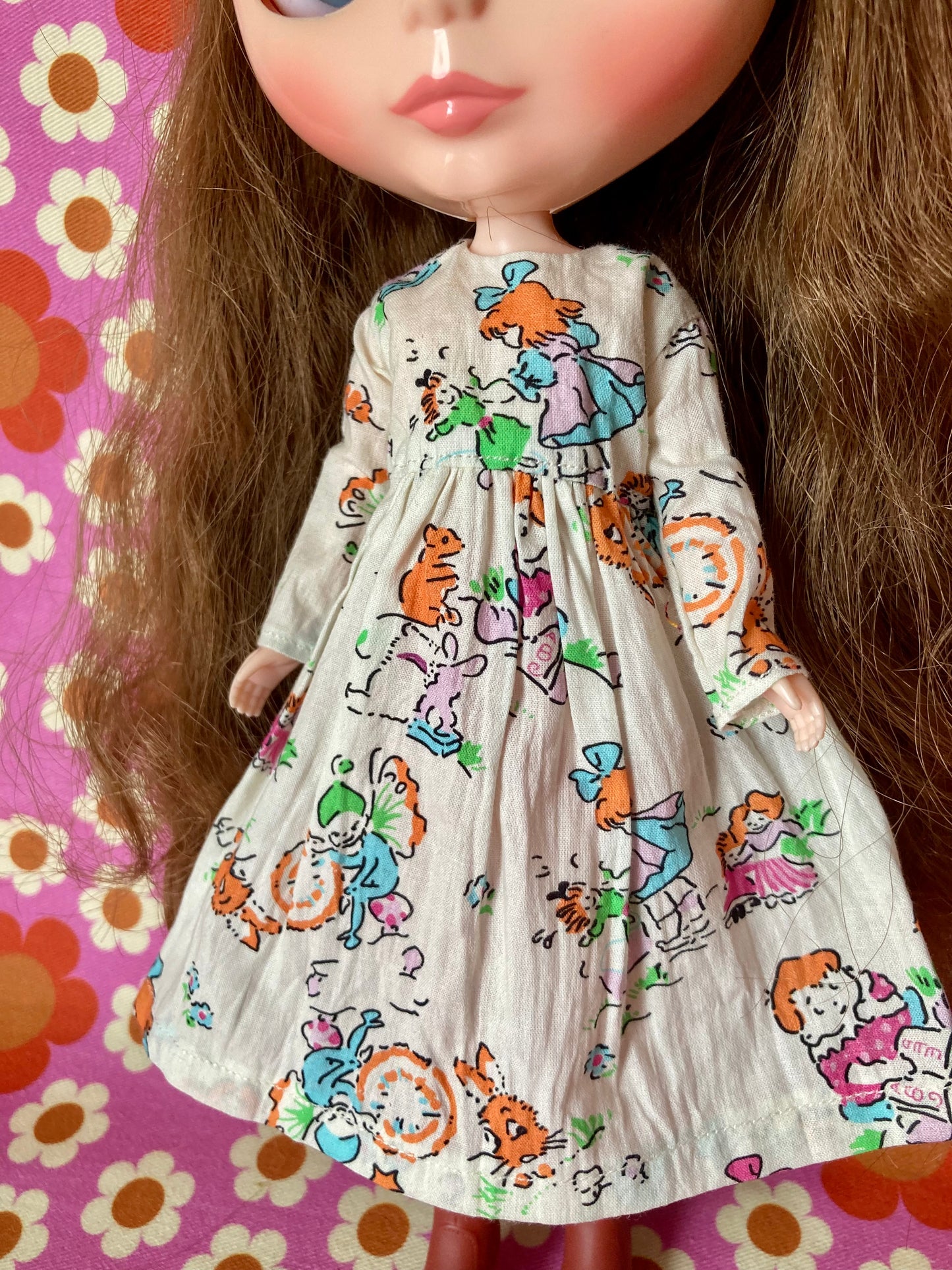 Dolly Summer Sale Long Sleeve dress for Blythe Doll