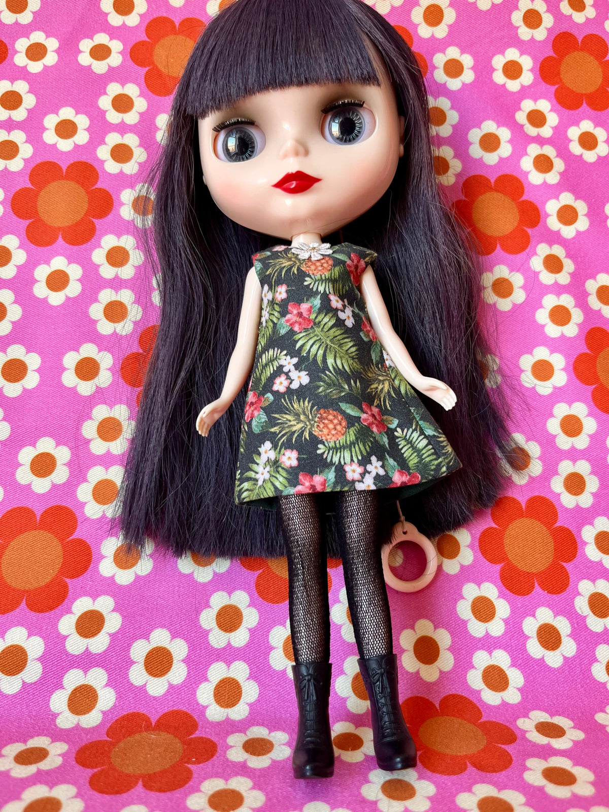 Pineapple Print Mod Cilla Shift dress