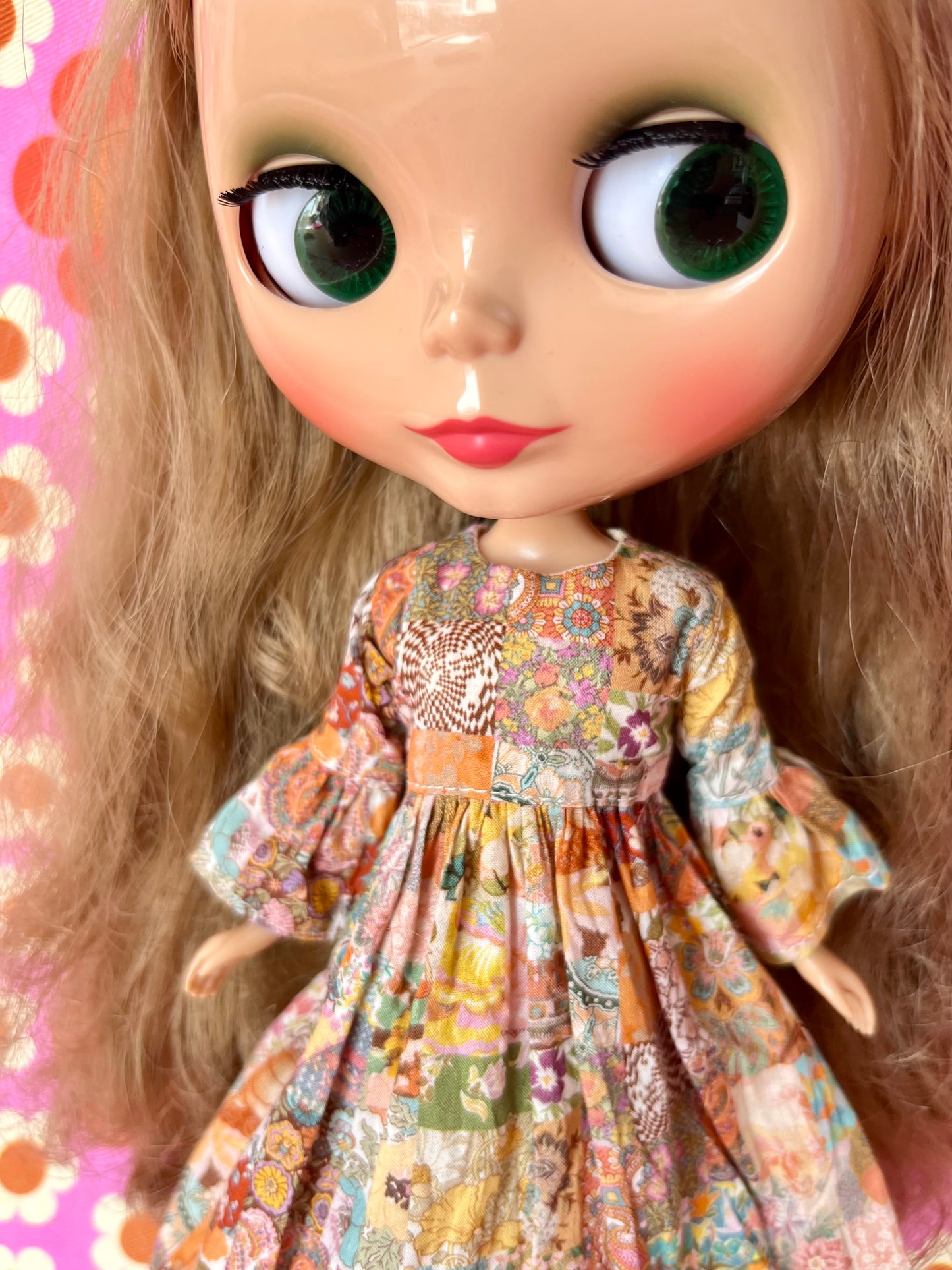 Liberty Vintage Patchwork Psychedelic Dress