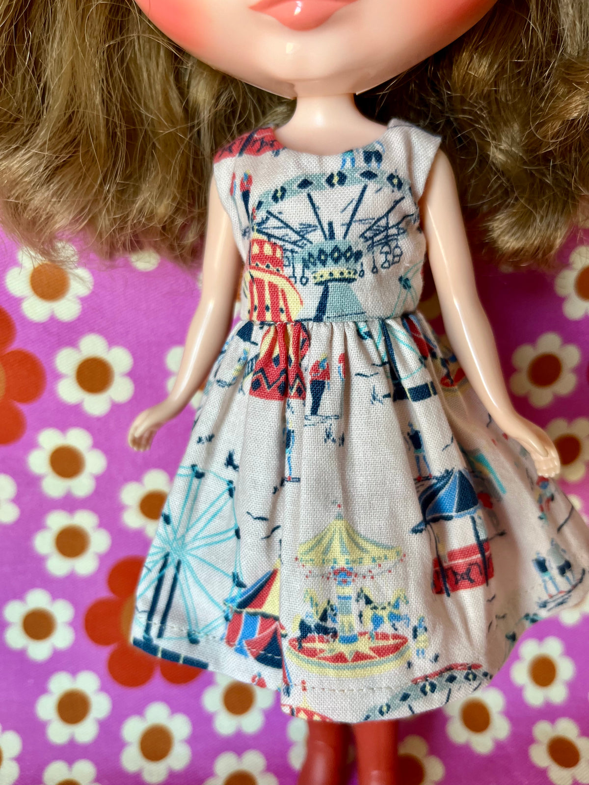 Fairground Summer Dress for Blythe Doll