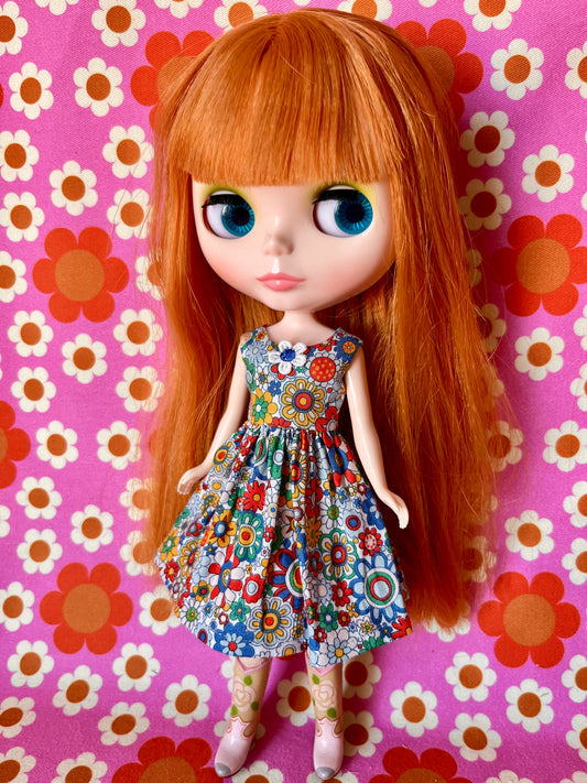 Carnaby Daisy Summer Simple Sleeveless Dress for Blythe