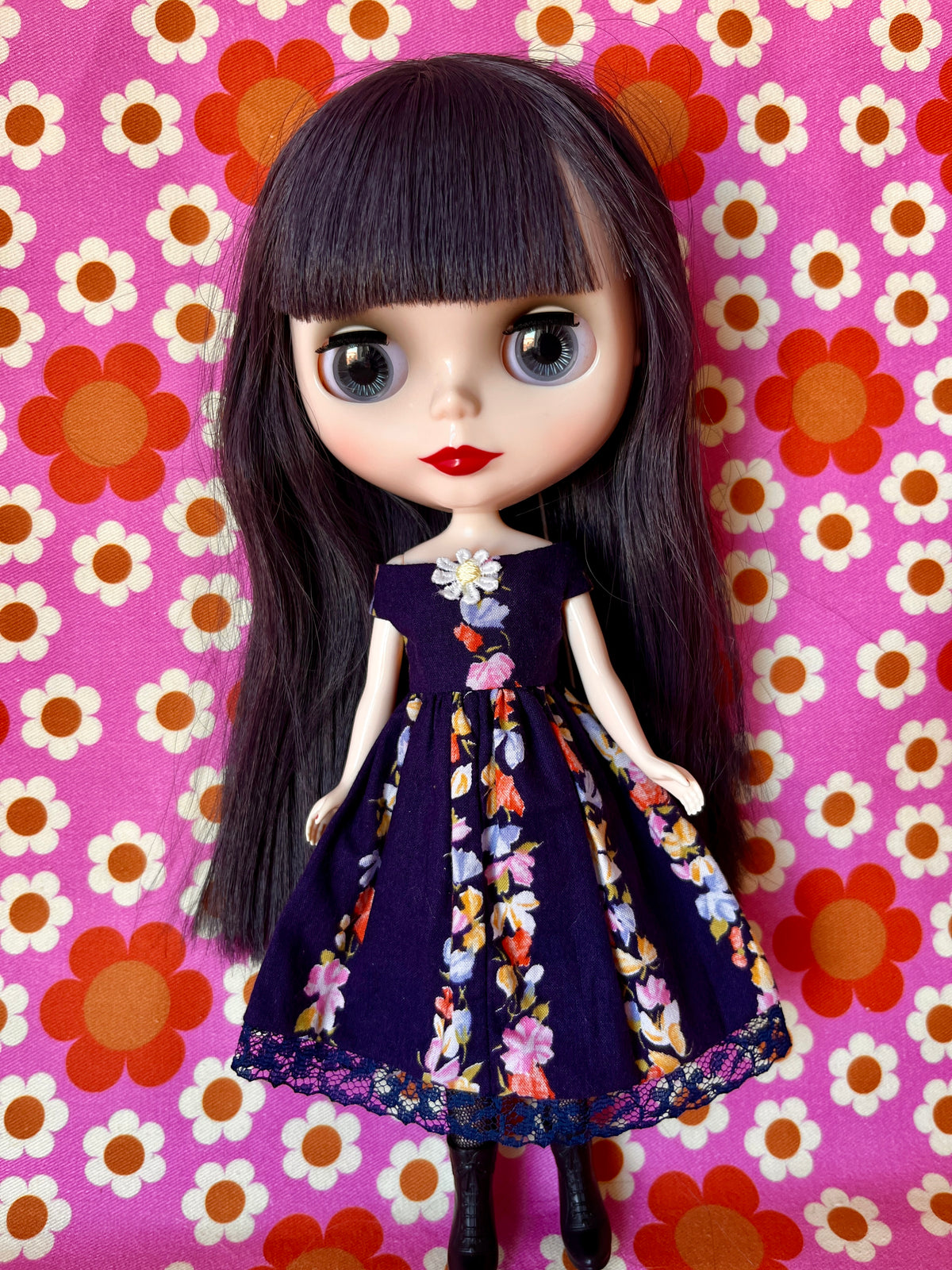 Horrockses Vintage Fabric Dress for Blythe Doll