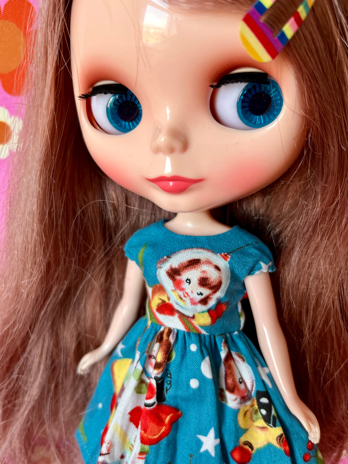 Rocket Rascals Summer Cap Sleeve Dress for Blythe Doll