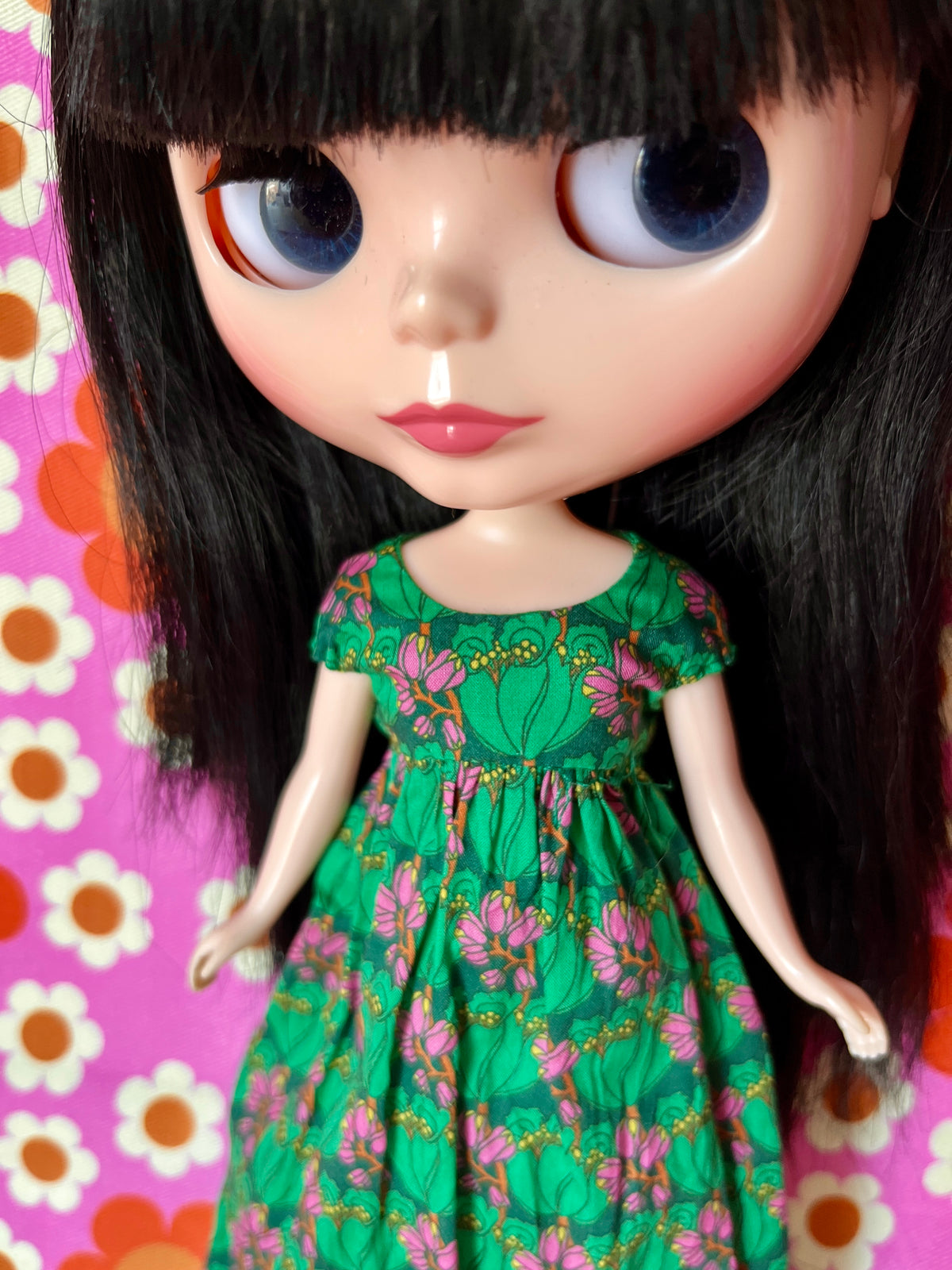 Goth Austen Liberty Regency Dress for Blythe Doll Tudor Tulip