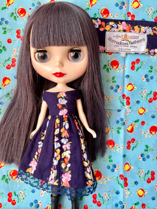 Horrockses Vintage Fabric Dress for Blythe Doll