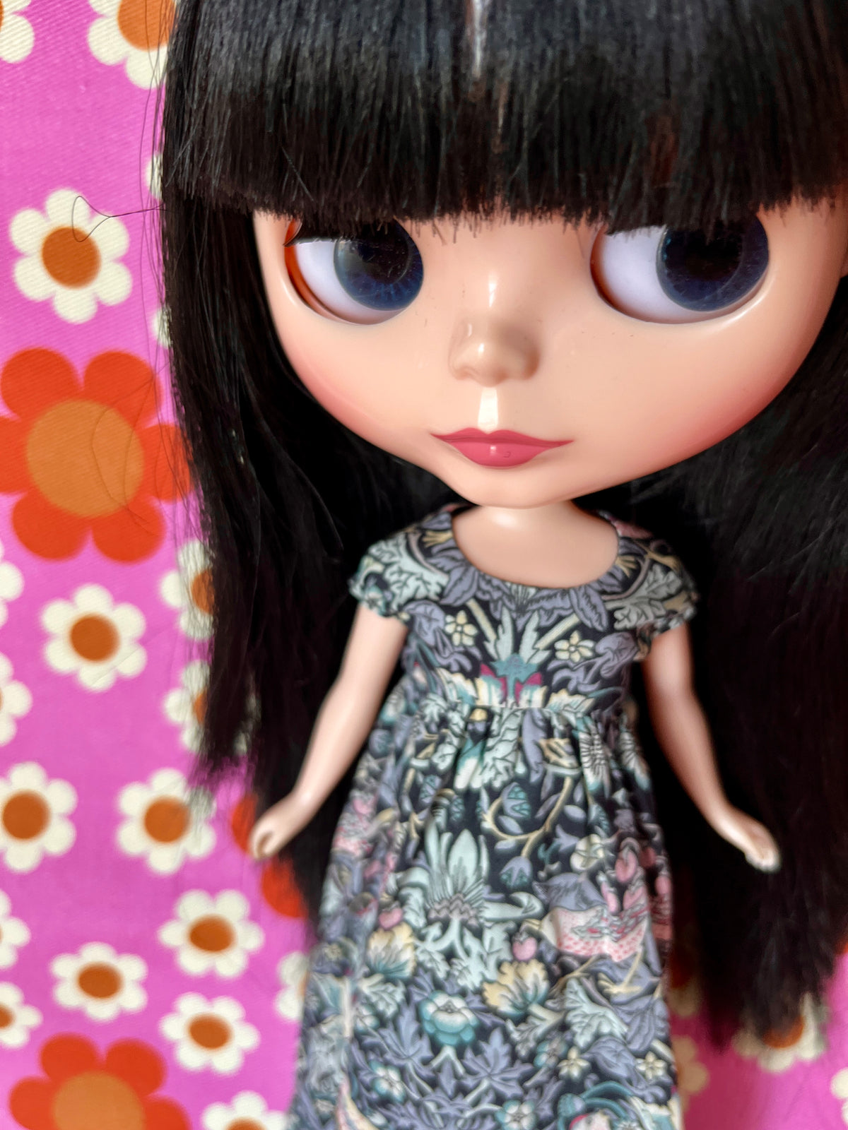 Goth Austen Liberty Regency Dress for Blythe Doll