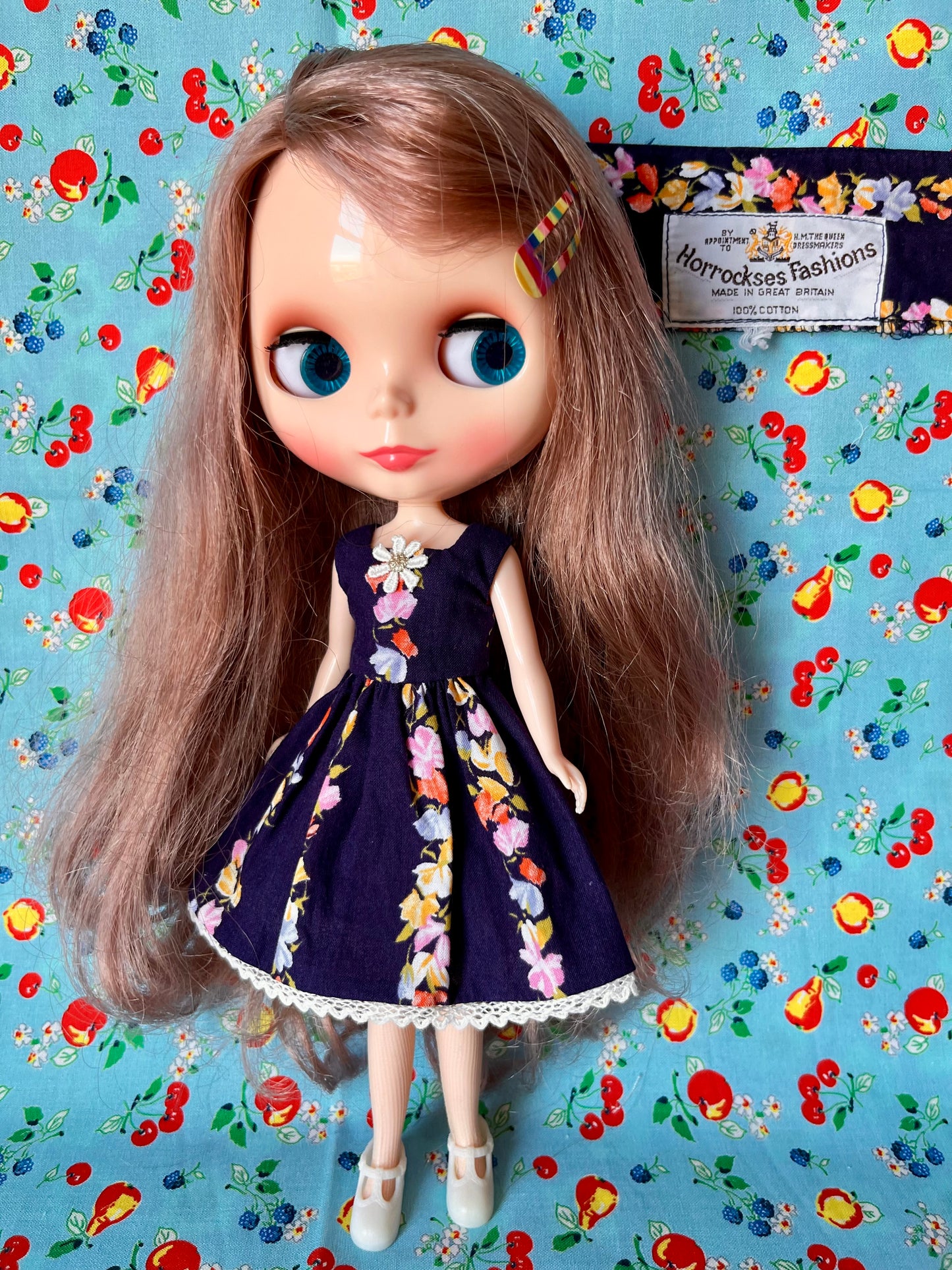 Horrockses Vintage Fabric Dress for Blythe Doll