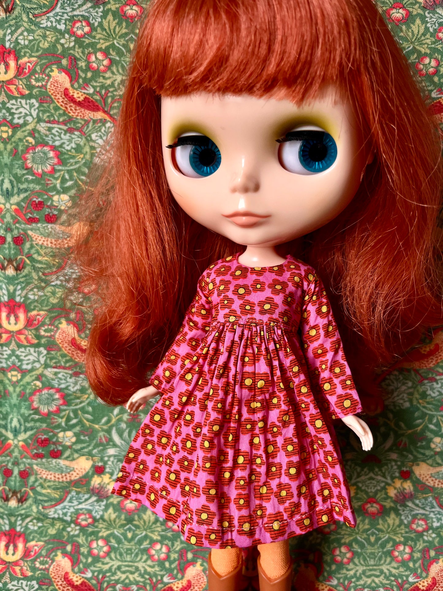 Liberty Long Sleeve Dress for Blythe Doll