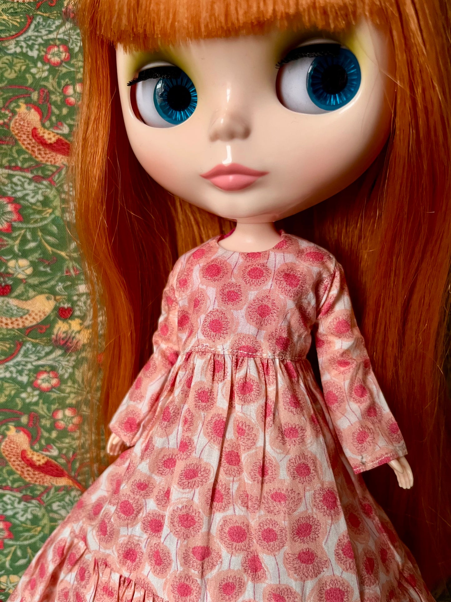 Liberty Long Tirered Hem Dress for Blythe Doll