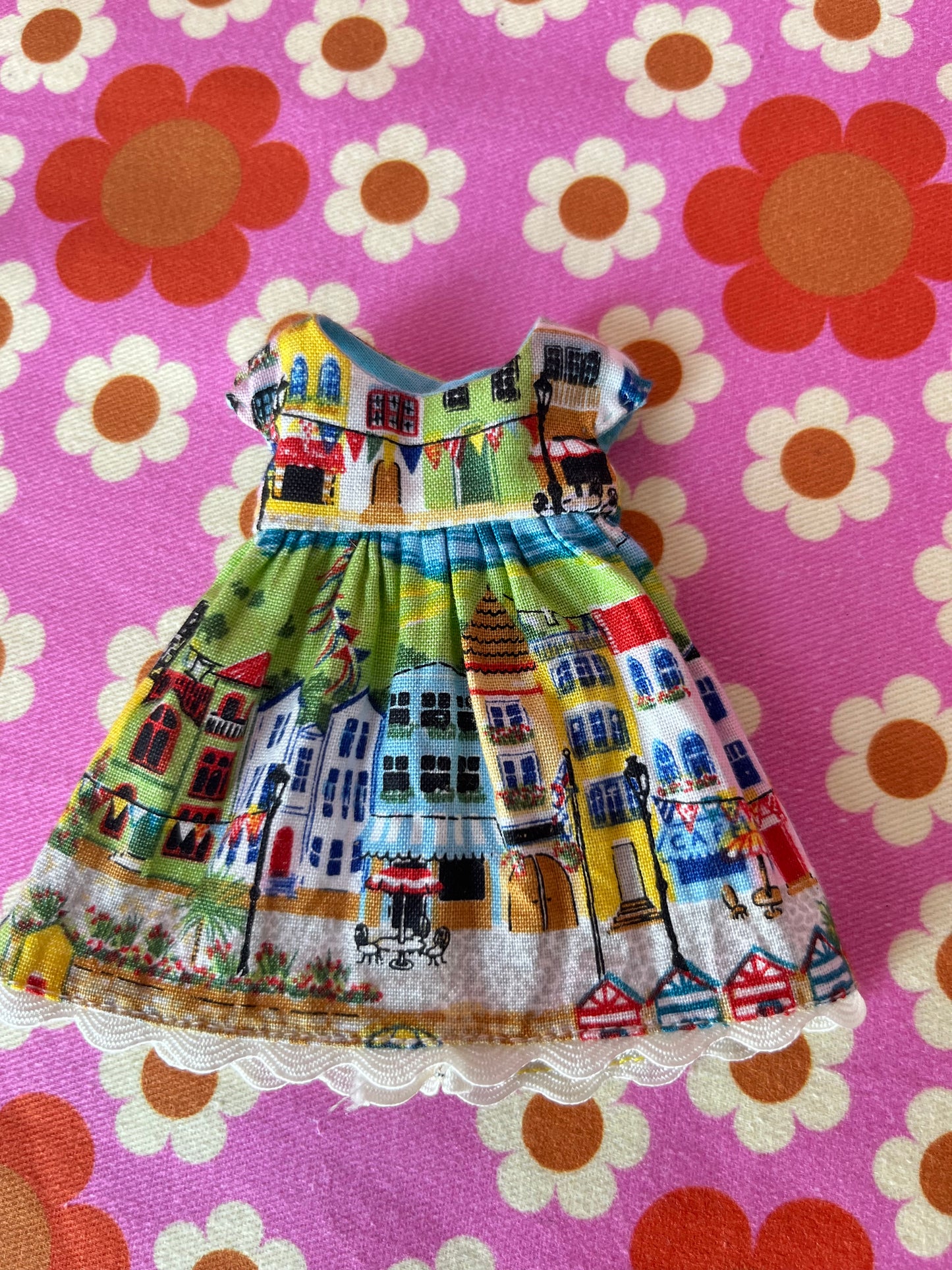 Beach Seaside Baby Doll Dress for Blythe Doll