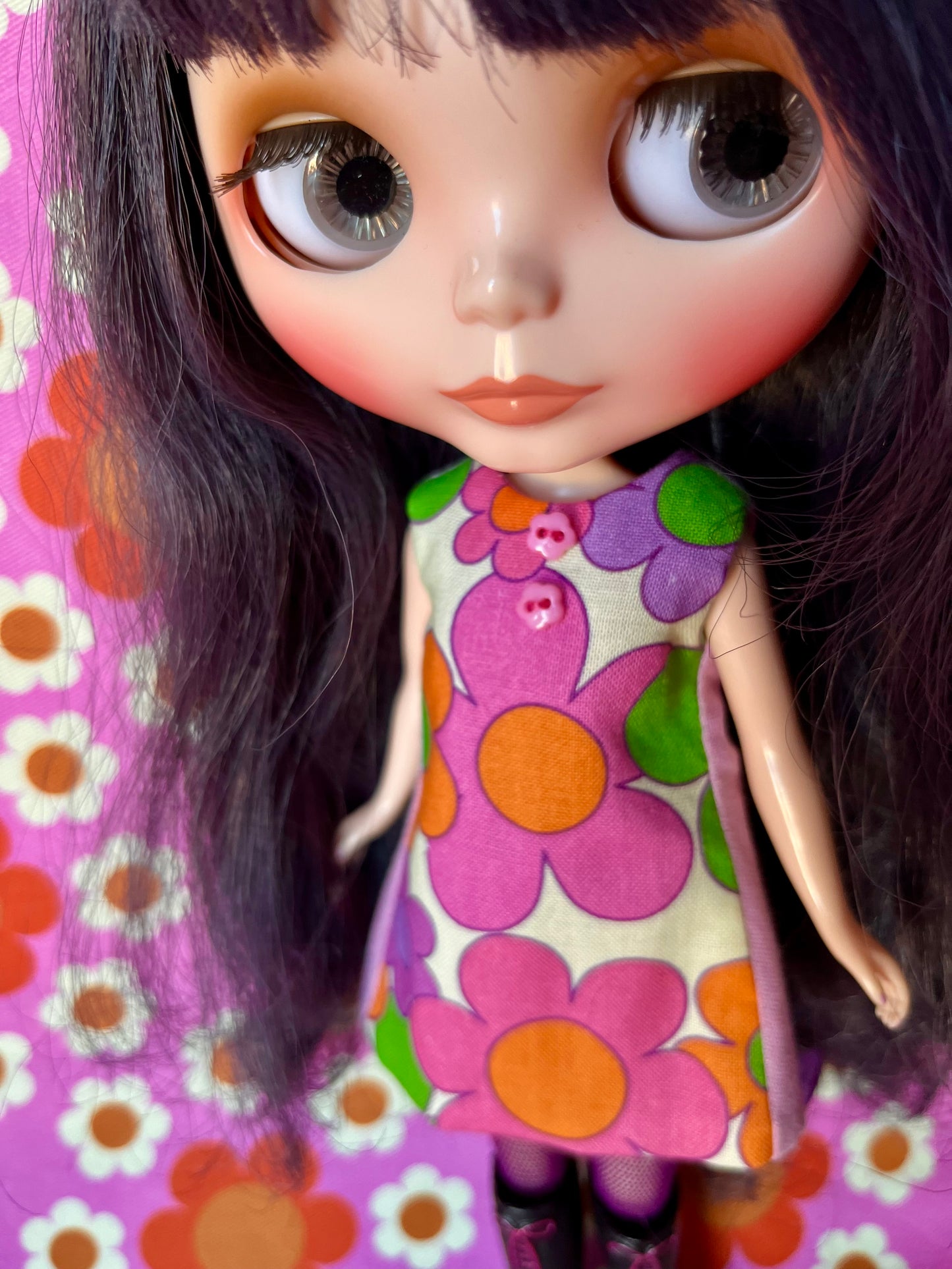Last Chance Alice Apple Shift Dress for Blythe Doll