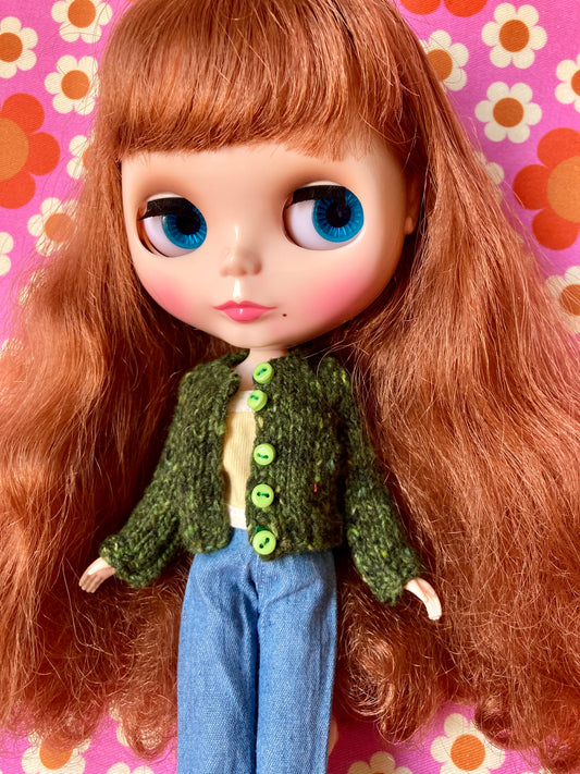 Knitted Cardigan for Blythe Doll