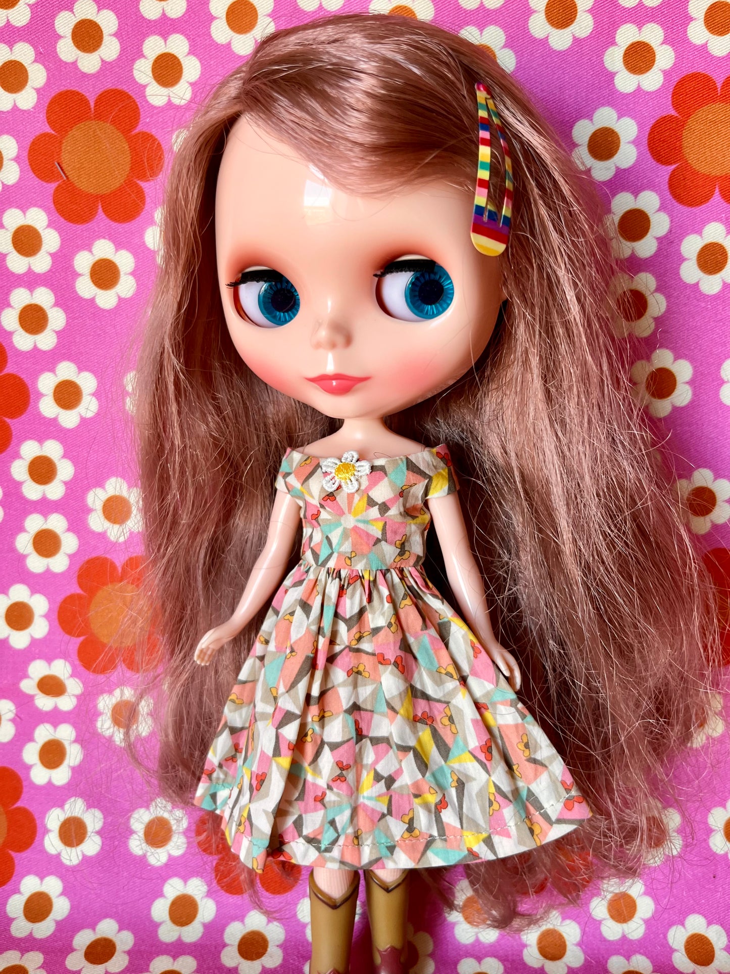 Liberty Off shoulder Sleeve Dress for Blythe Doll