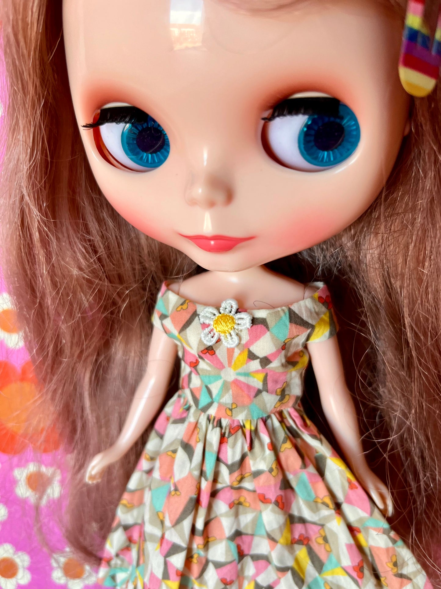Liberty Off shoulder Sleeve Dress for Blythe Doll