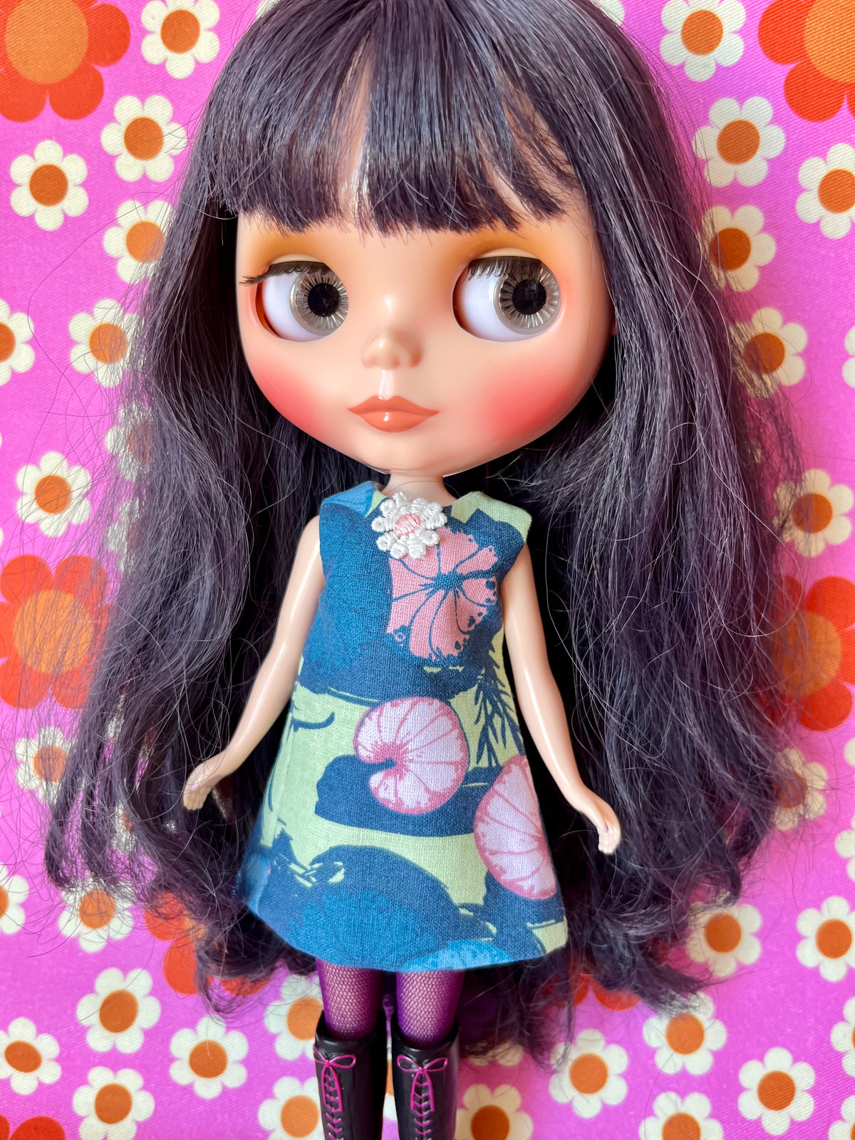 Monet Water lily Print Mod Cilla Shift dress