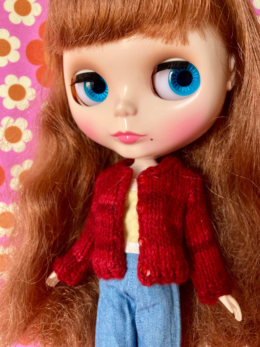 Knitted Cardigan for Blythe Doll