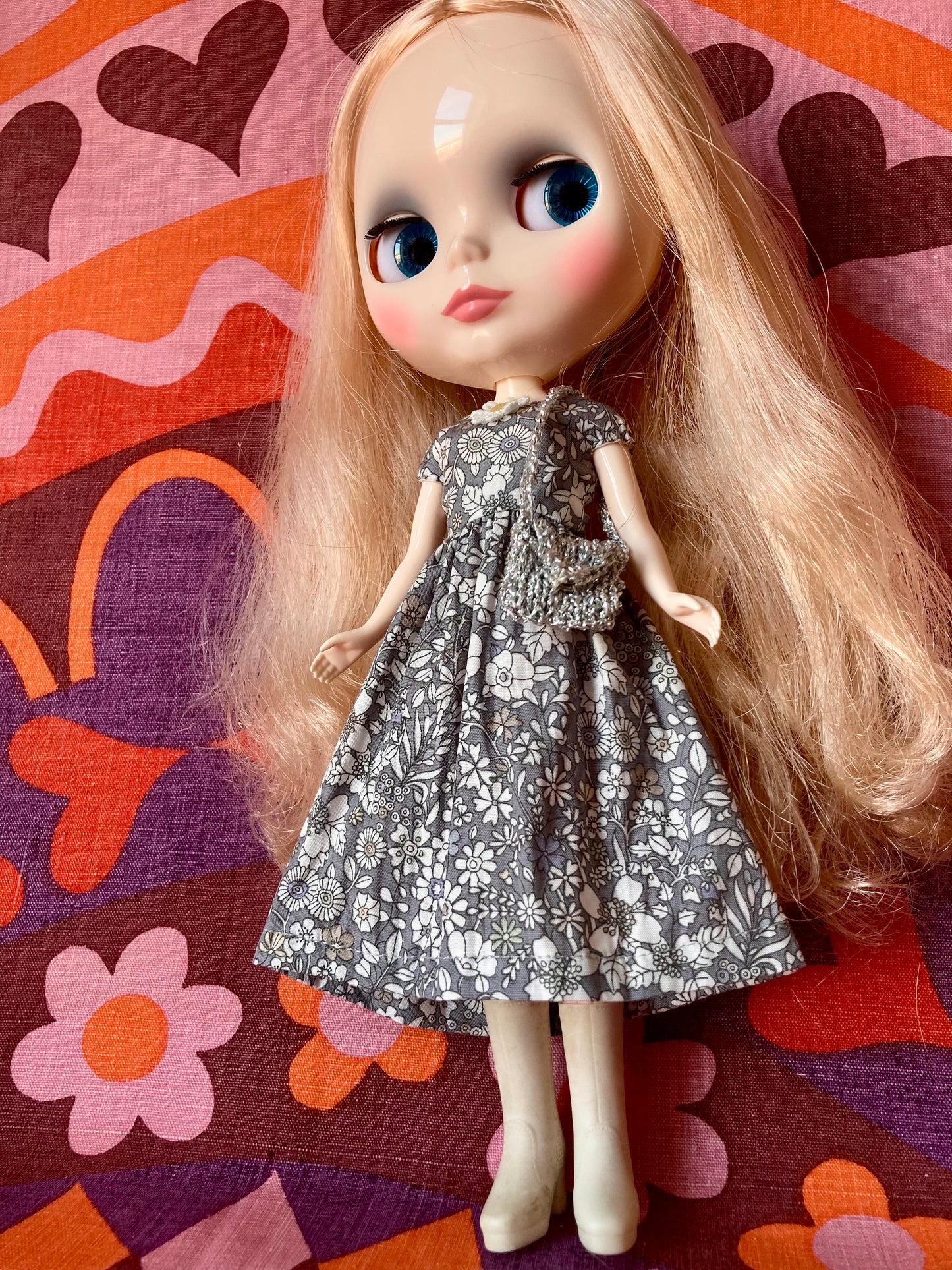 Love Blythe: Liberty Dress Glitter bag Surprise for Blythe Doll