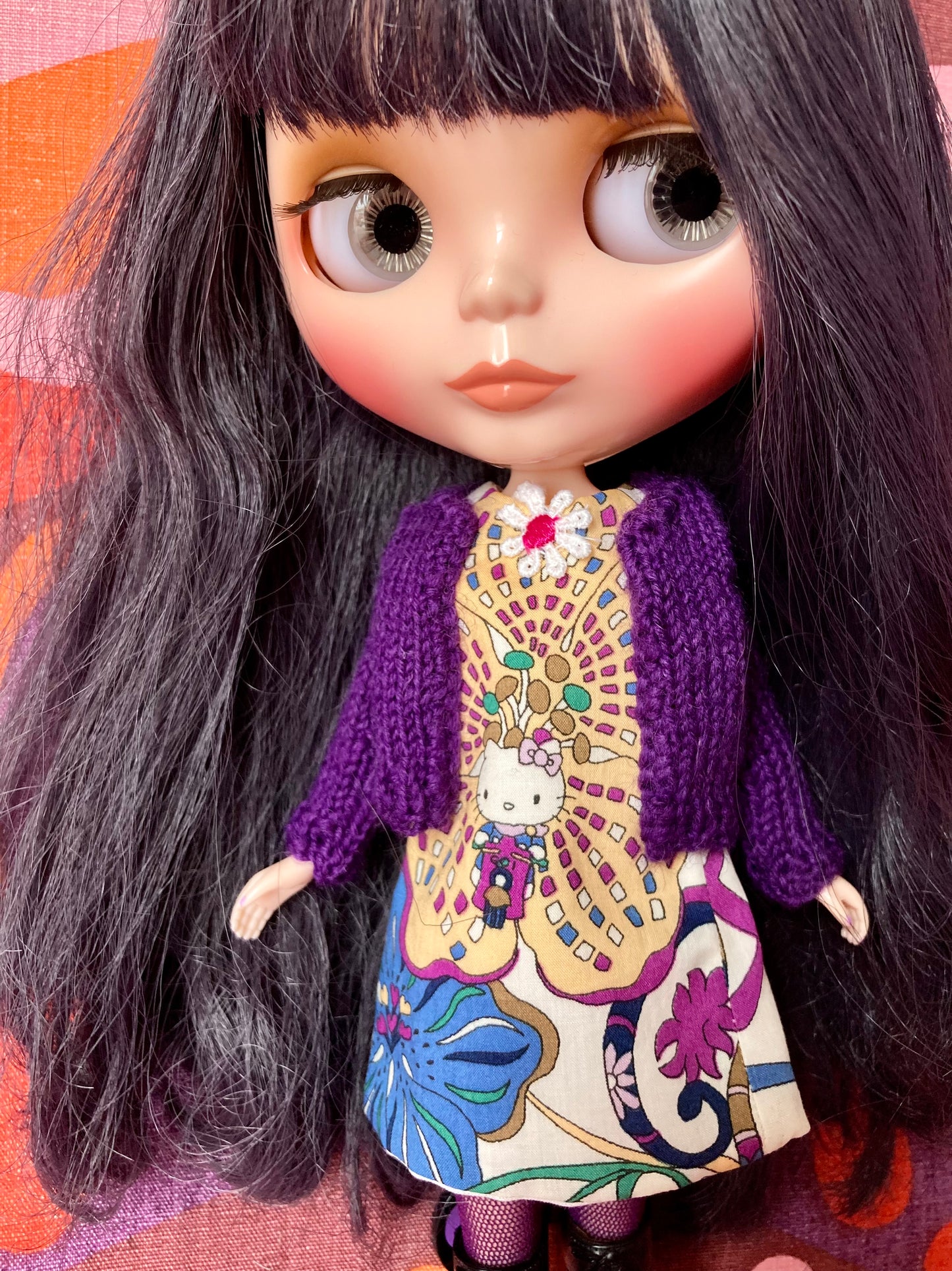 Love Blythe: Hello Kitty Liberty Limited Edition Shift Dress & Cardigan for Blythe Doll