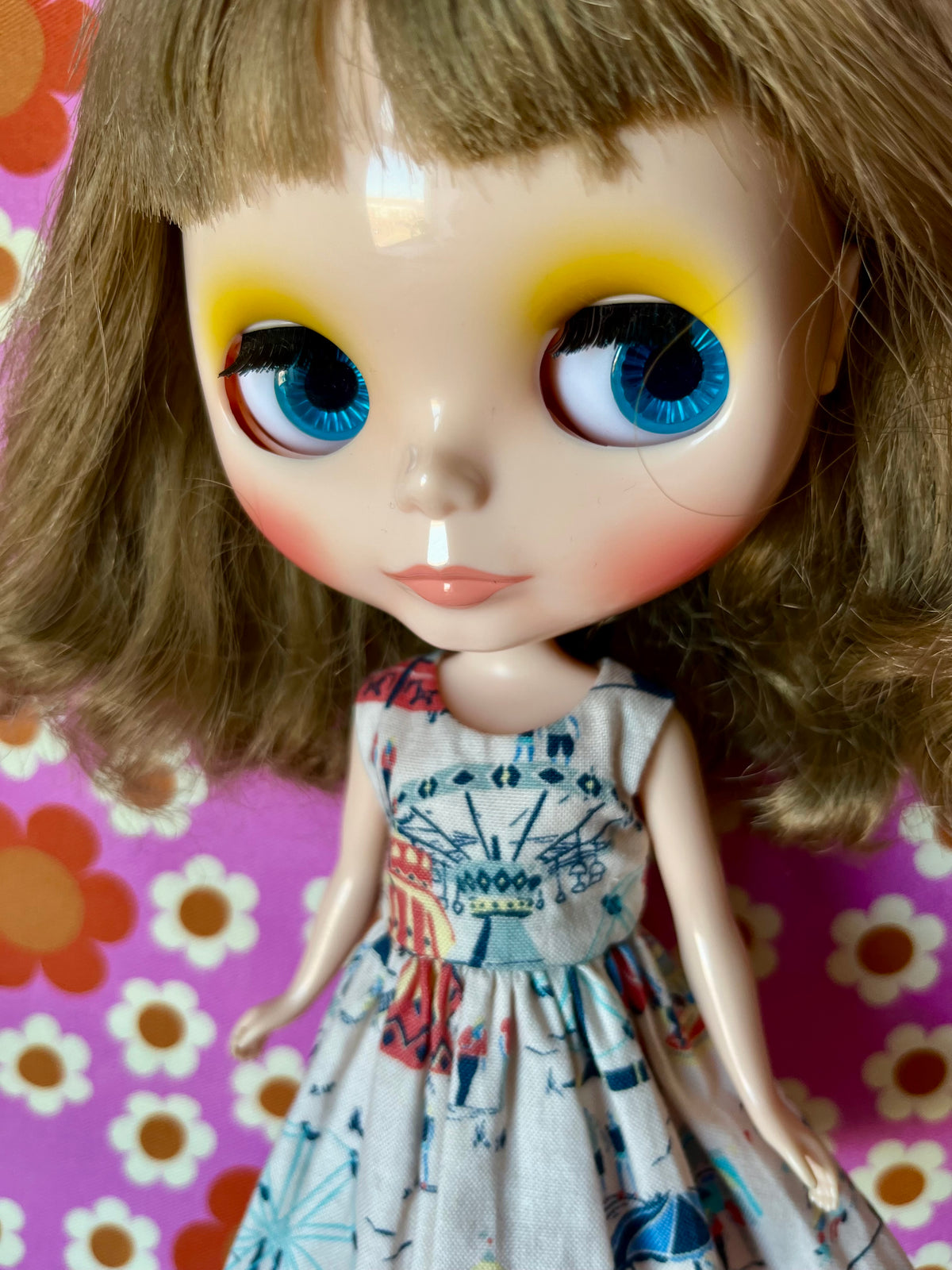 Fairground Summer Dress for Blythe Doll