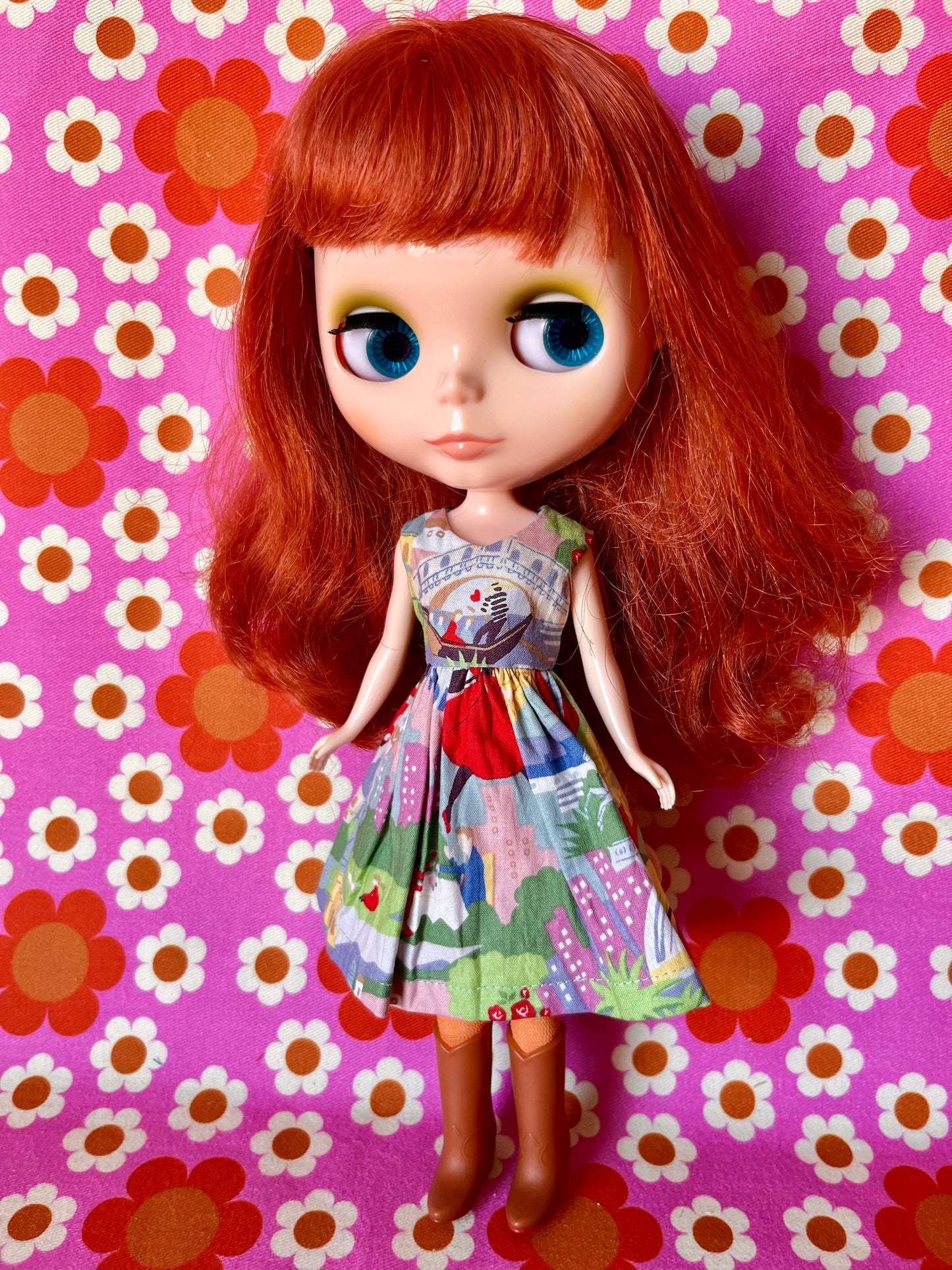 Venice Travel Summer Simple Sleeveless Dress for Blythe