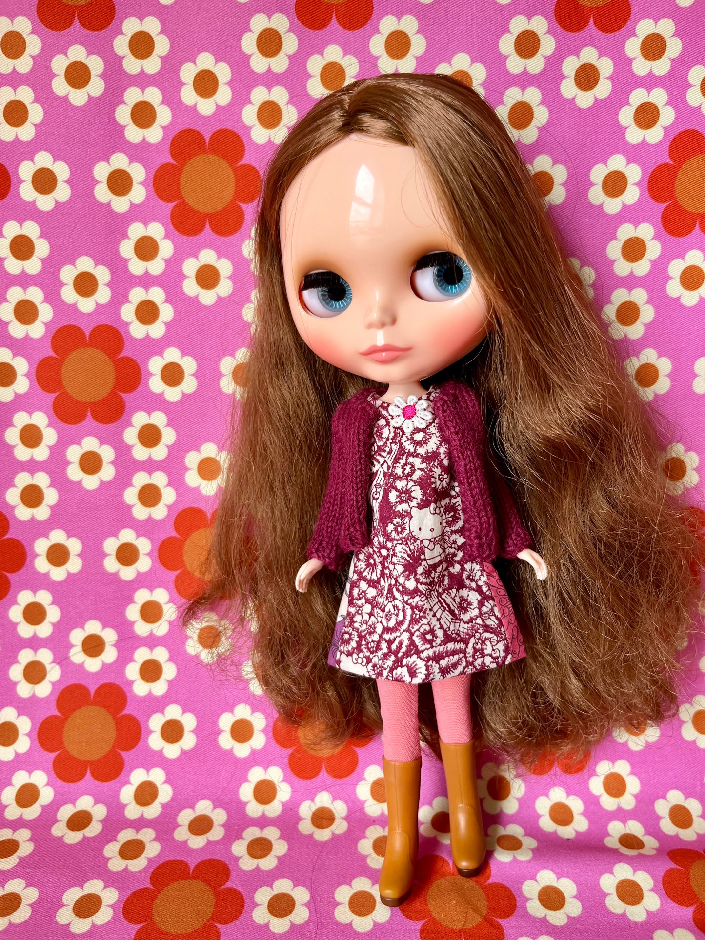 Hello Kitty Liberty Limited Edition Shift Dress & Cardigan for Blythe Doll