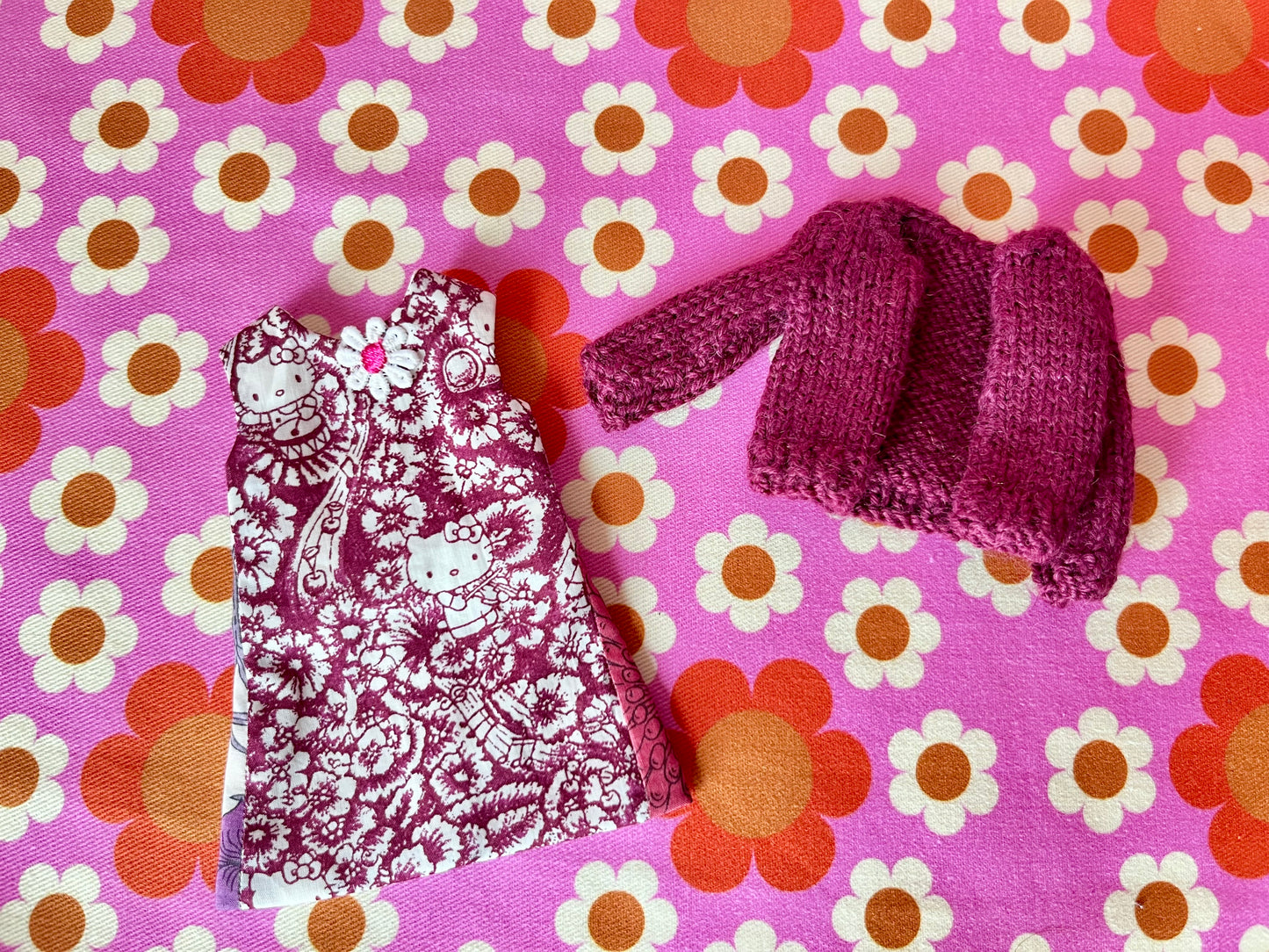 Hello Kitty Liberty Limited Edition Shift Dress & Cardigan for Blythe Doll