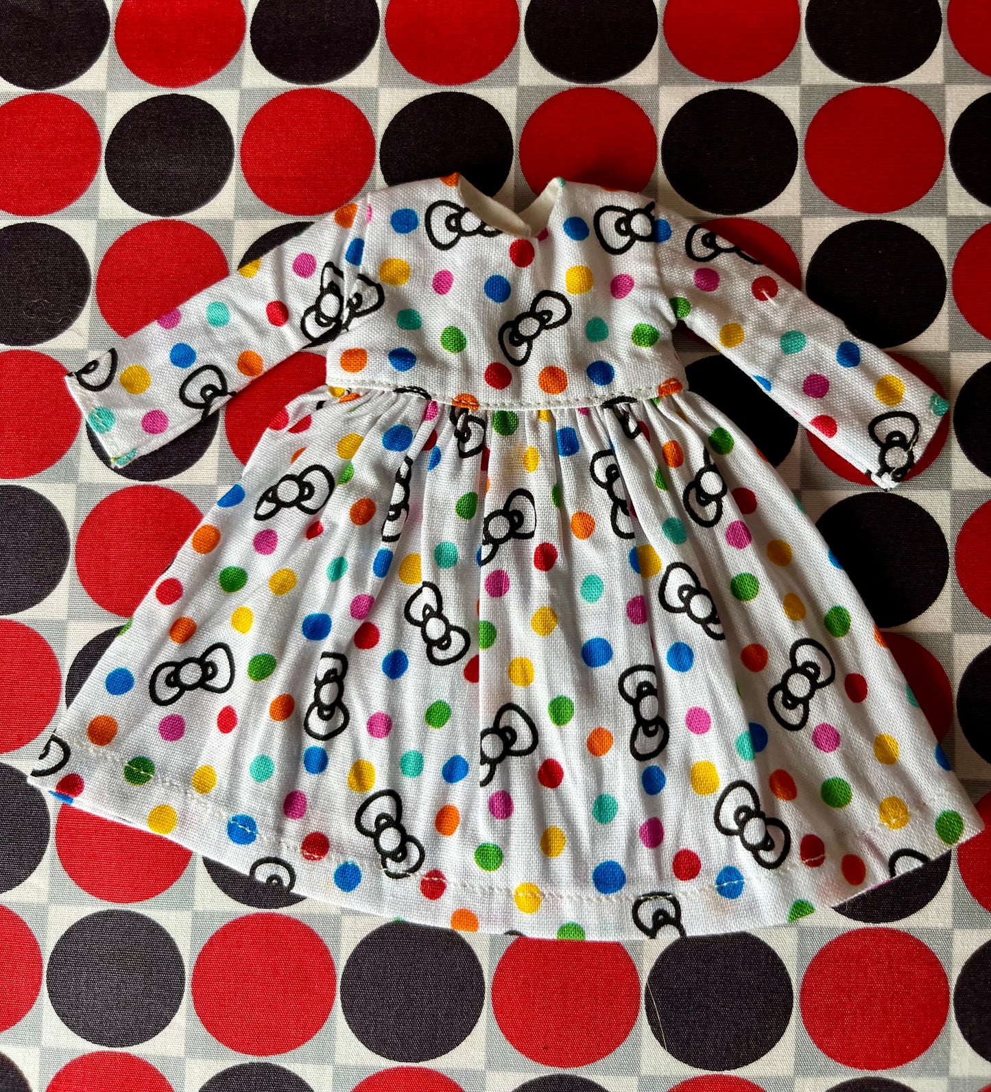 Sale Japanese Hello Kitty Bow Print Dress