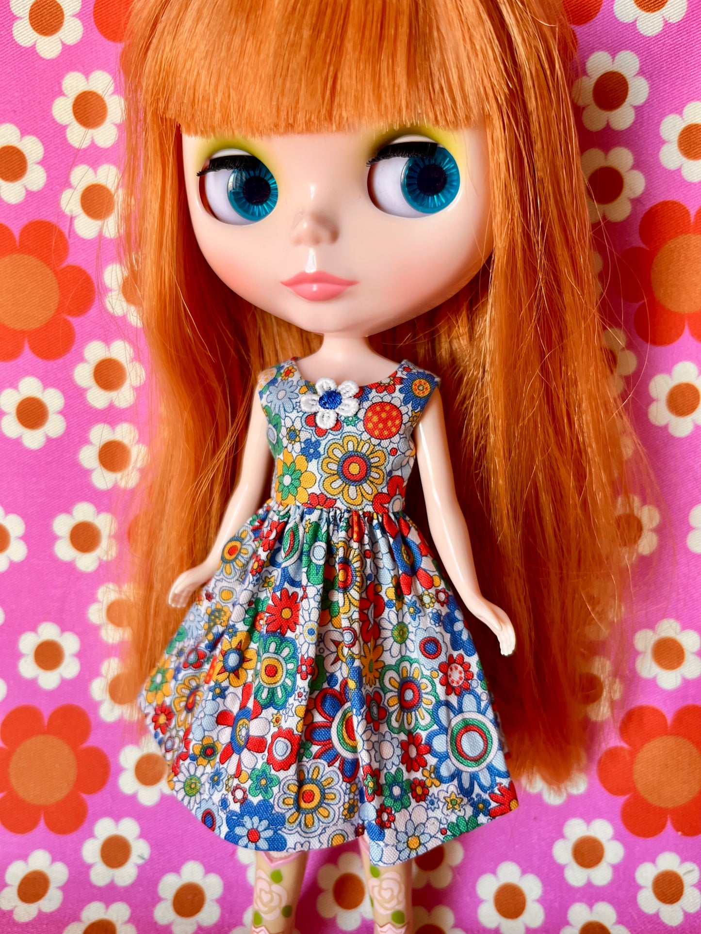 Carnaby Daisy Summer Simple Sleeveless Dress for Blythe