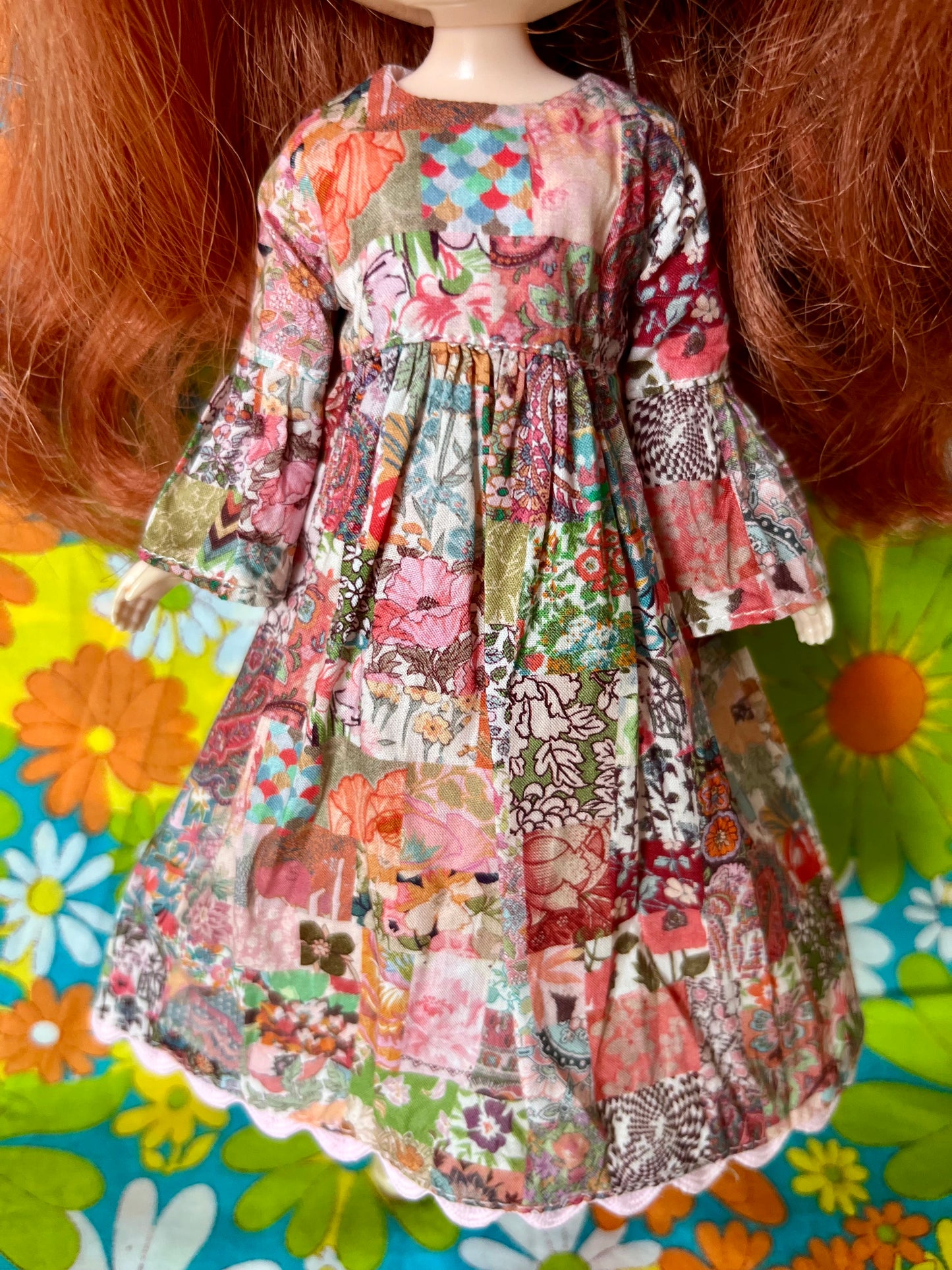 Liberty Vintage Patchwork Psychedelic Dress