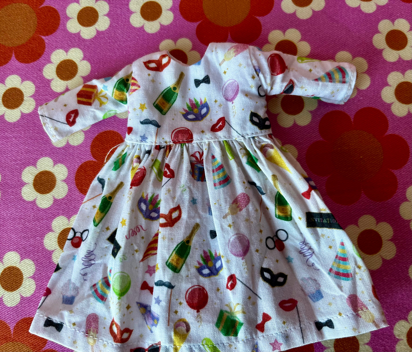 Party Time Long Sleeve Dress for Blythe Doll