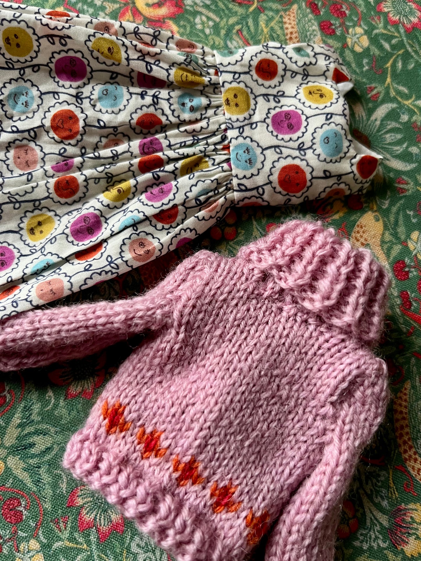 Liberty Dress & Daisy Sweater Set for Blythe Doll