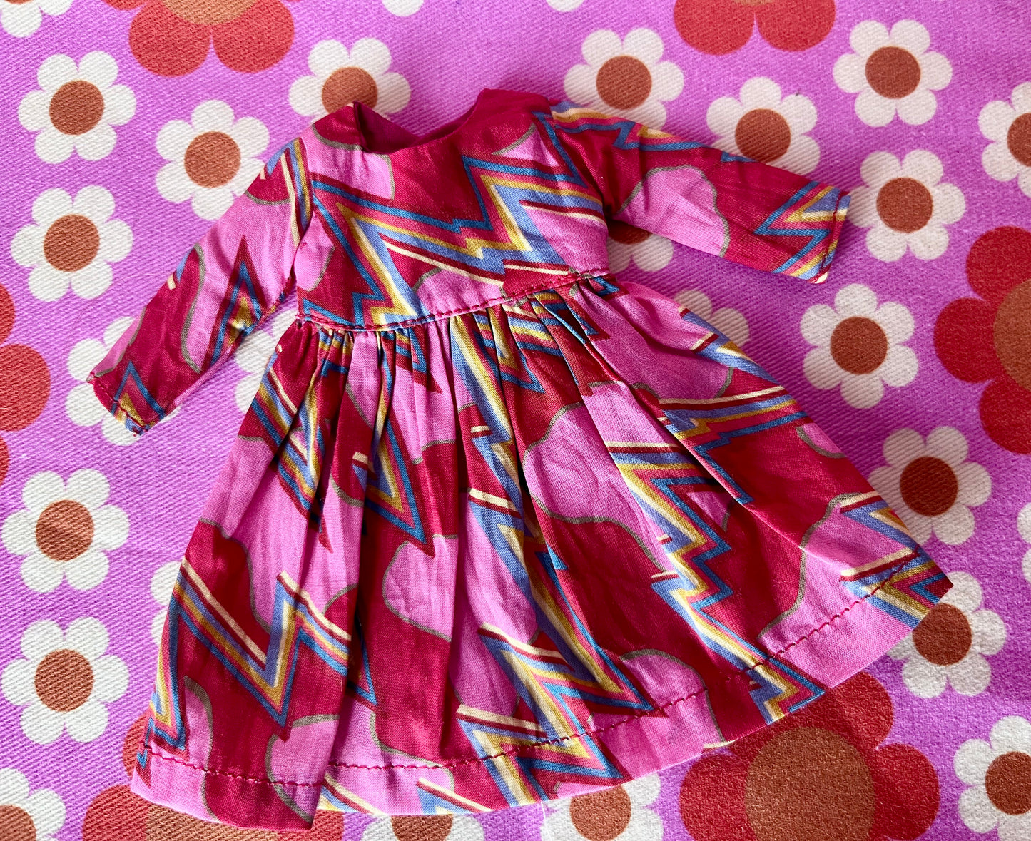 Liberty Long Sleeve Dress for Blythe Doll