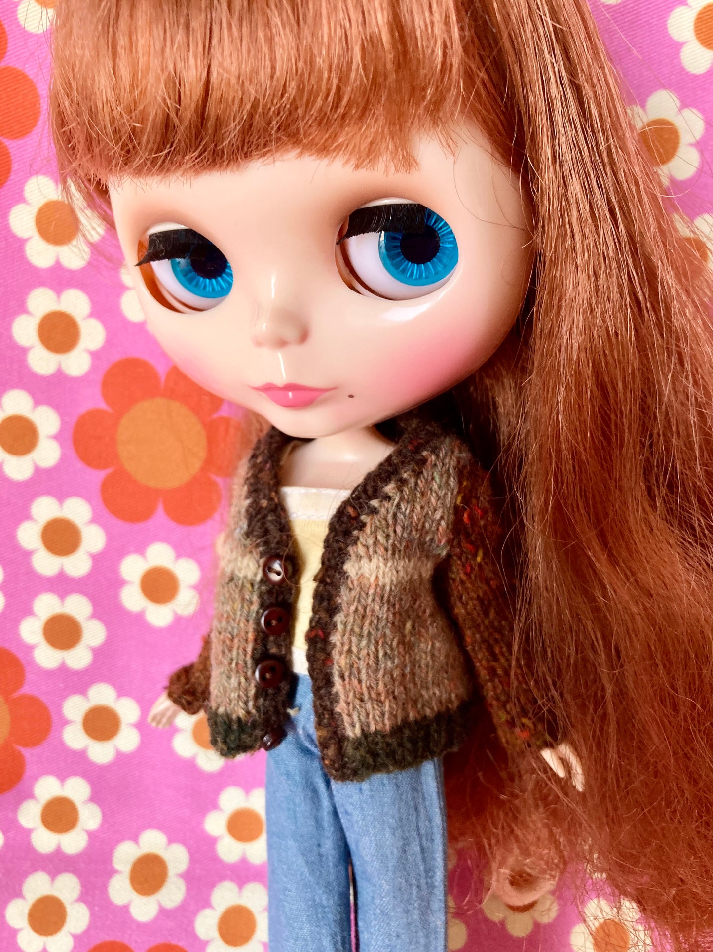 Knitted Cardigan for Blythe Doll