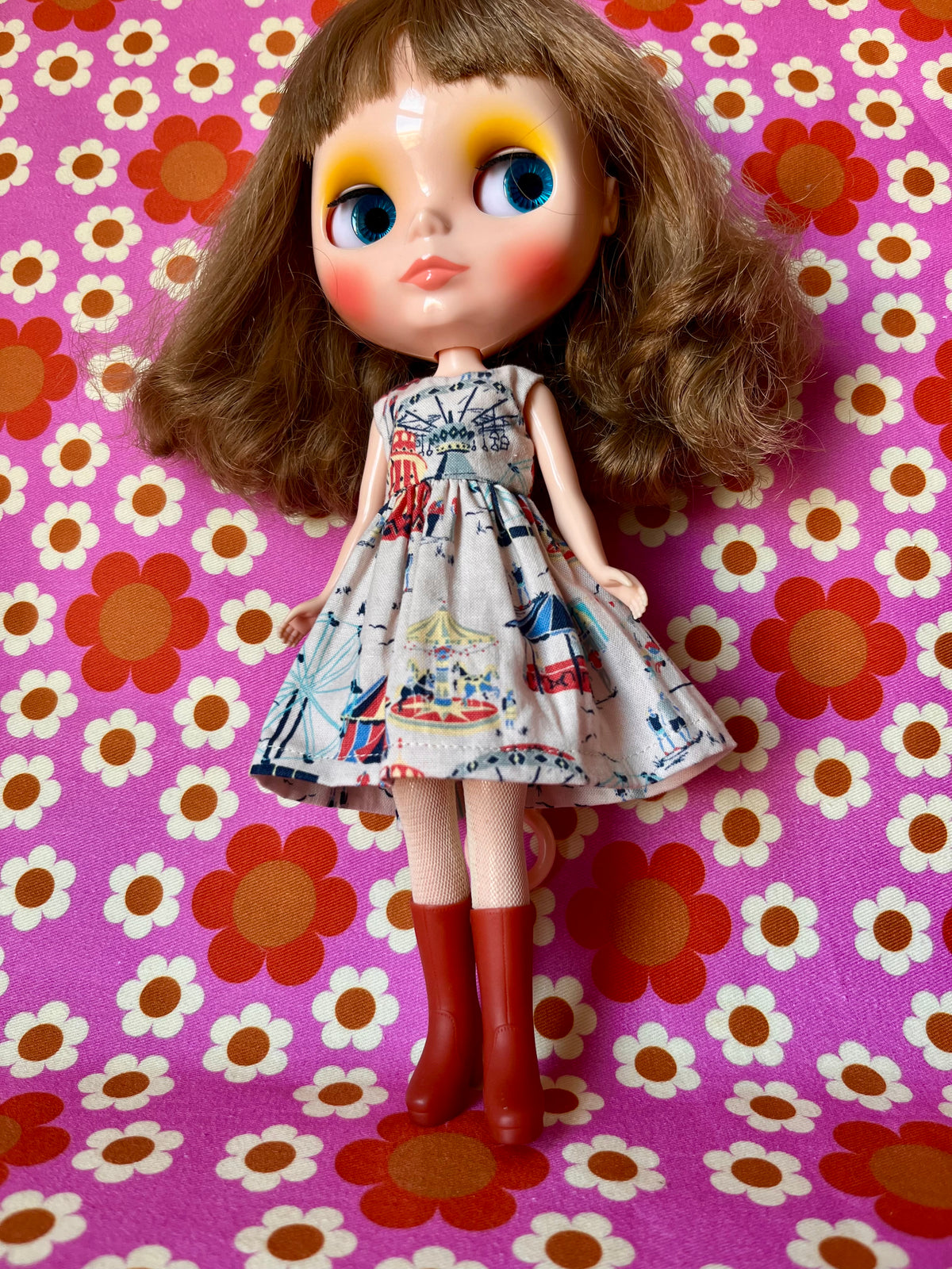 Fairground Summer Dress for Blythe Doll