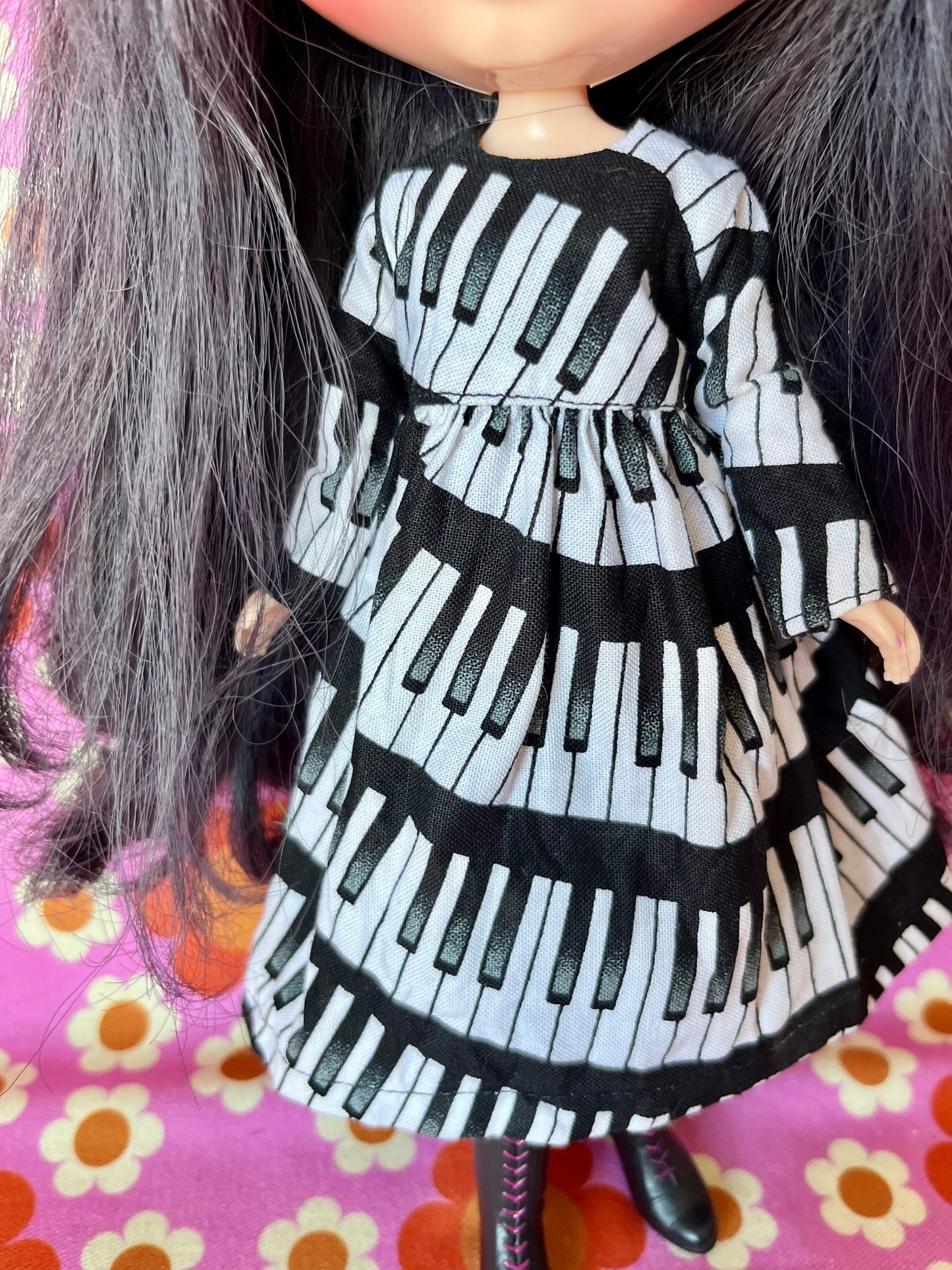 Sale Piano Print Dress