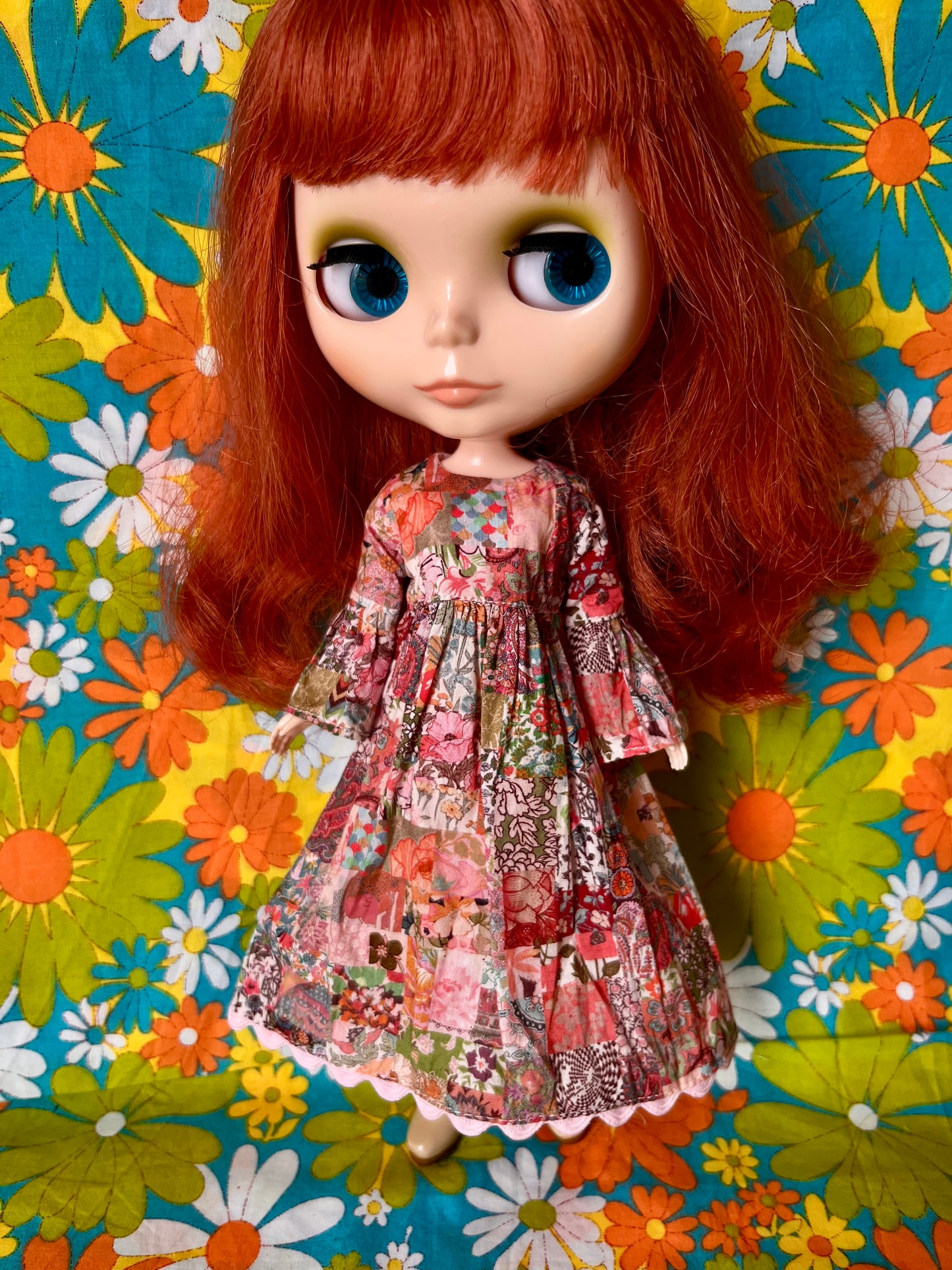 Liberty Vintage Patchwork Psychedelic Dress