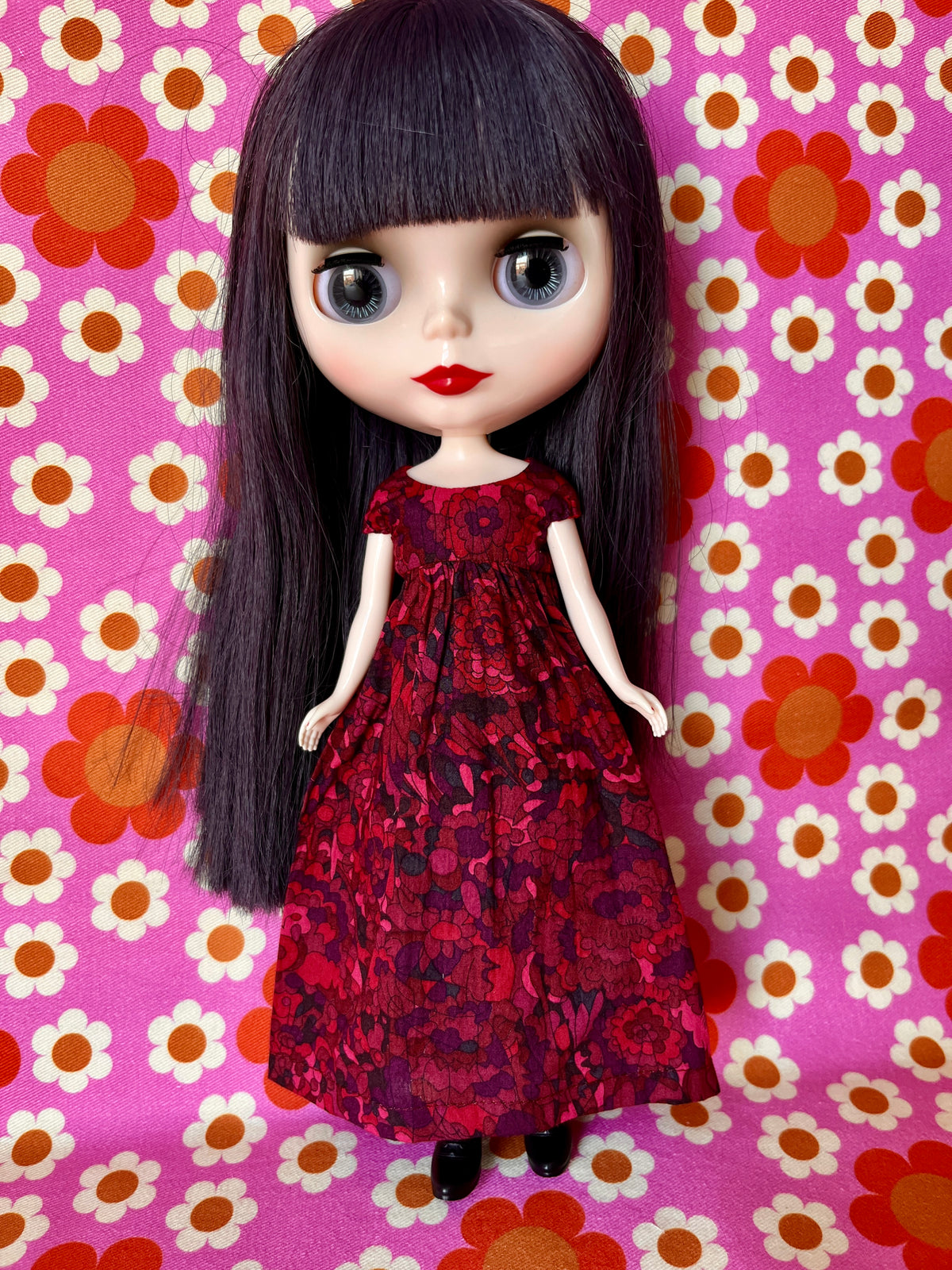 Goth Austen Liberty Regency Dress for Blythe Doll Blood Curdling