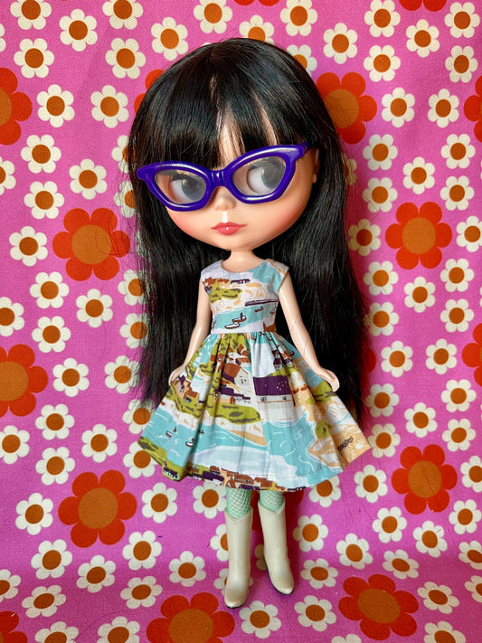 Seaside Coast Summer Simple Sleeveless Dress for Blythe