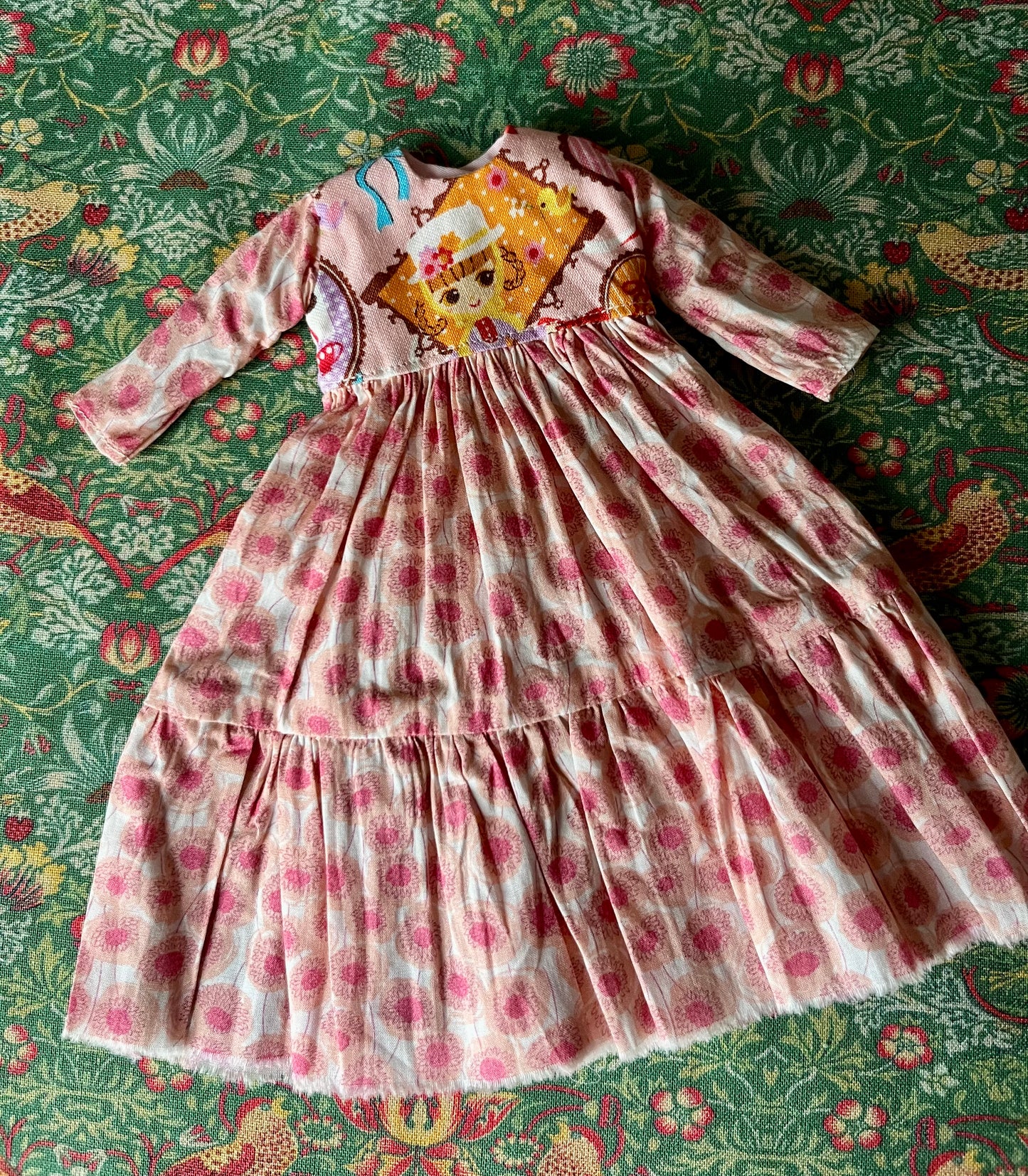 Liberty Long Tirered Hem Dress for Blythe Doll